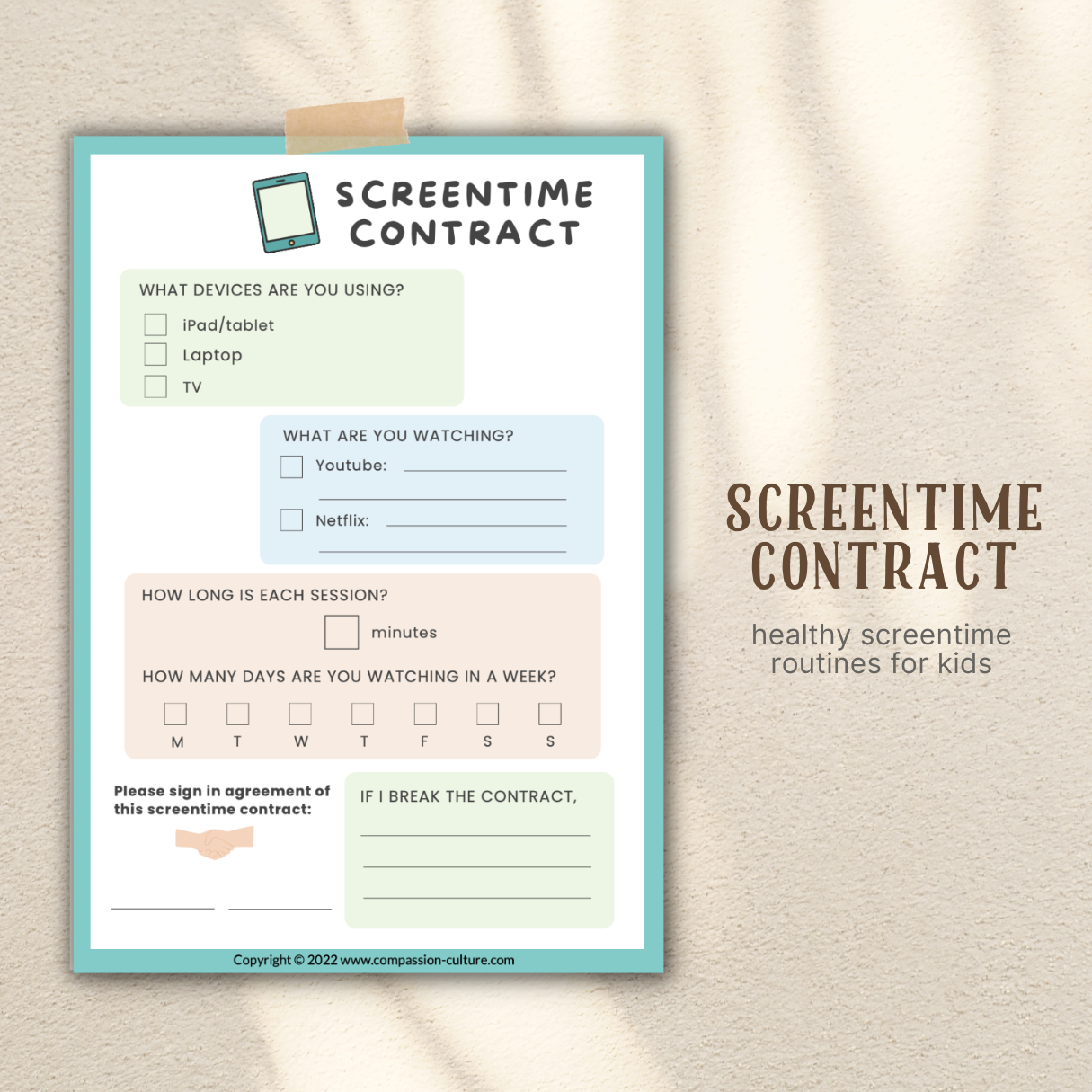Screentime Contract