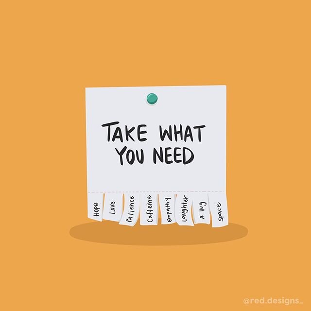 Plz take one 🧡
.
.
.
.
.
#takewhatyouneed #tuesdaydesign #tuesdaydoodles #tuesdayillustration #mentalhealthdesign #takecareofyourself #putyourselffirst #takewhatyouneedtoday #girlsmakingmagic #graphicgang #wigraphicdesign #creative_journey #friendso