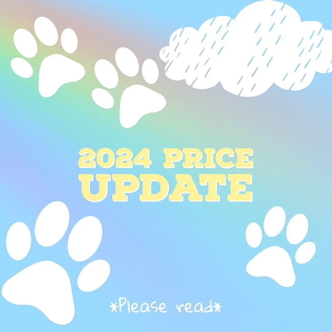 It has been a challenging year for everyone especially with the cost of living increasing dramatically. This has forced us to change not only our pricing but our pricing structure to reflect more accurately our time spent on each dog, especially thos