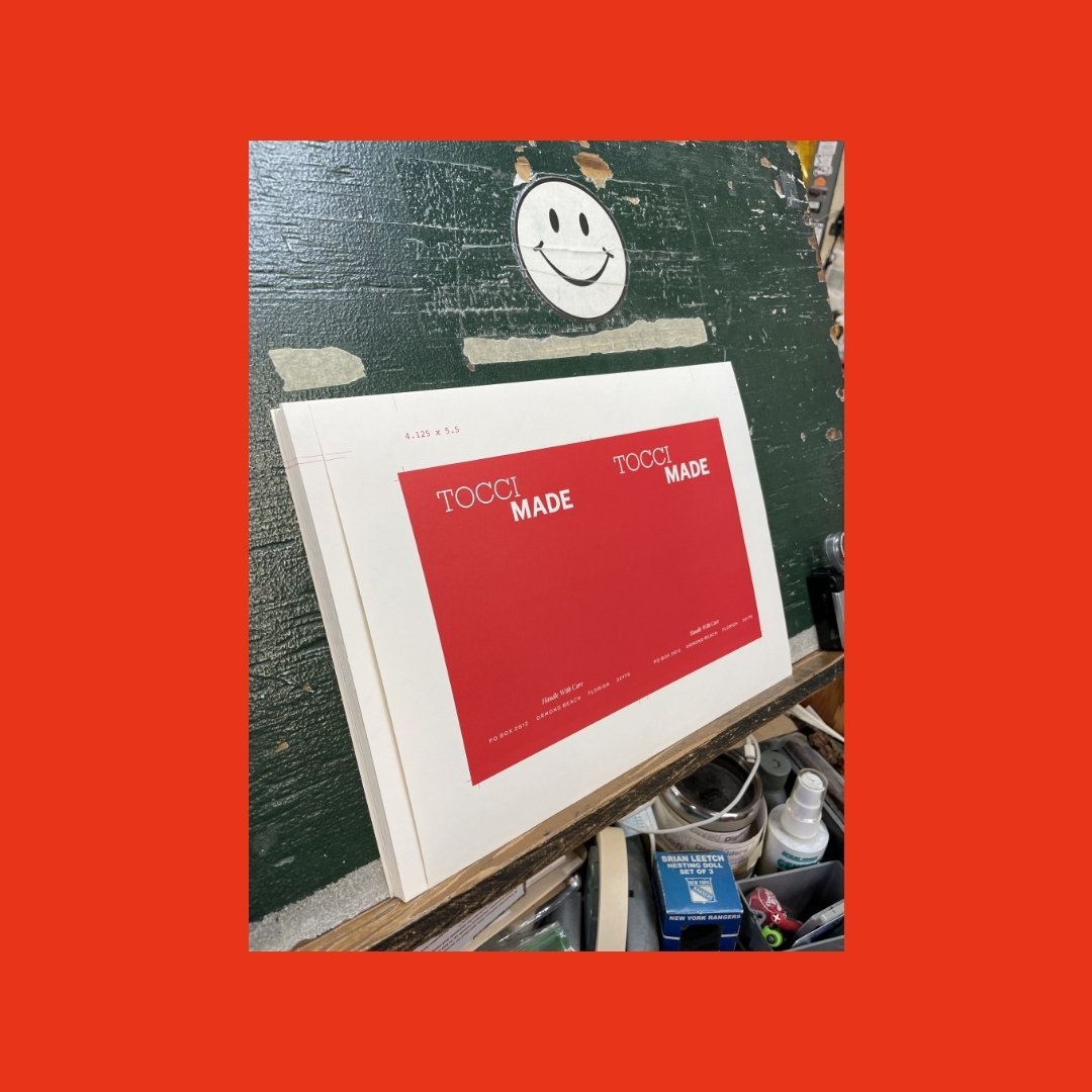 &quot;Snapshots from the Print-Obsessed&quot; / ALT Title &quot;What You'll Find When You Scroll Noel's iPhone Photos​​​​​​​​&ldquo;
.
.
.
Tocci MADE labels looking happy before trimming. Did you know, every box is packed with care, with warm regards