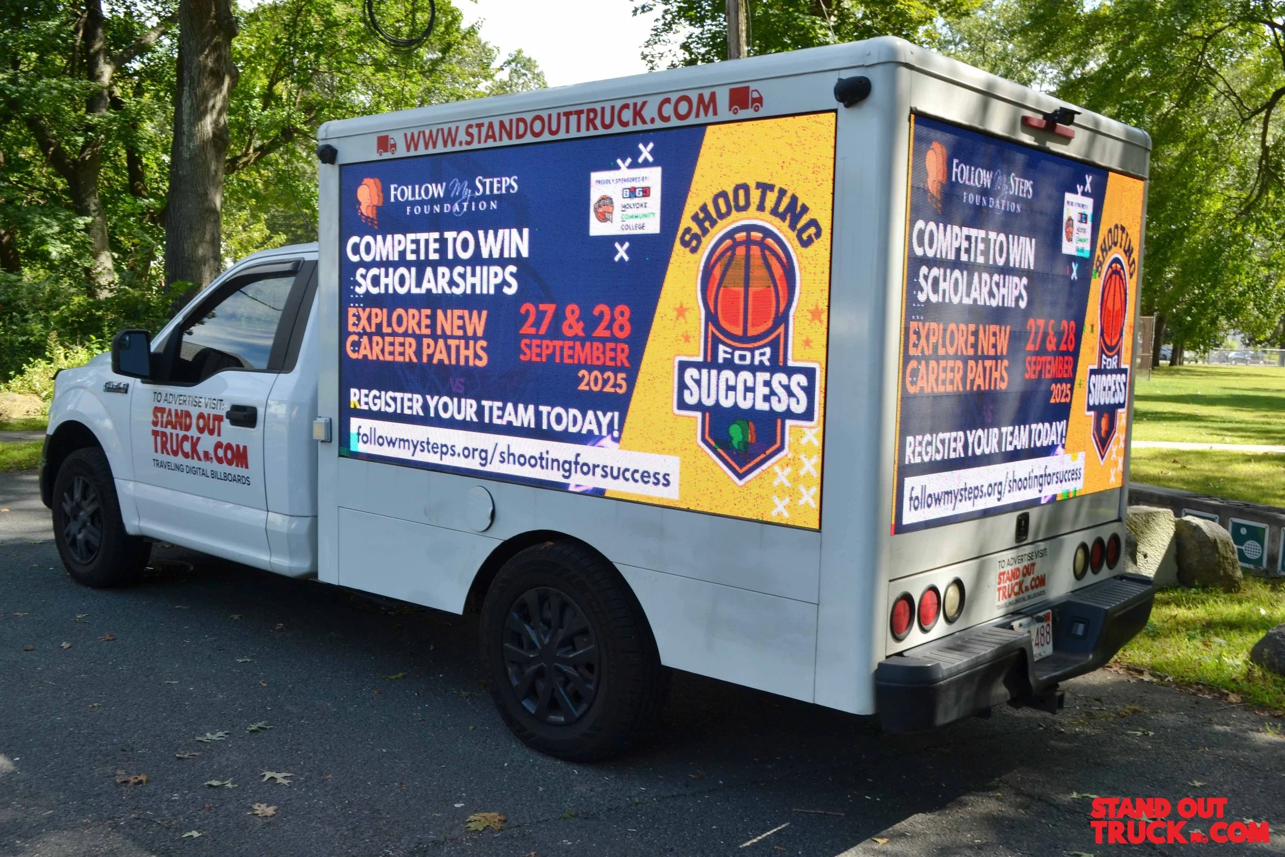 Follow My Steps Shooting For Success Stand Out Truck2.JPG