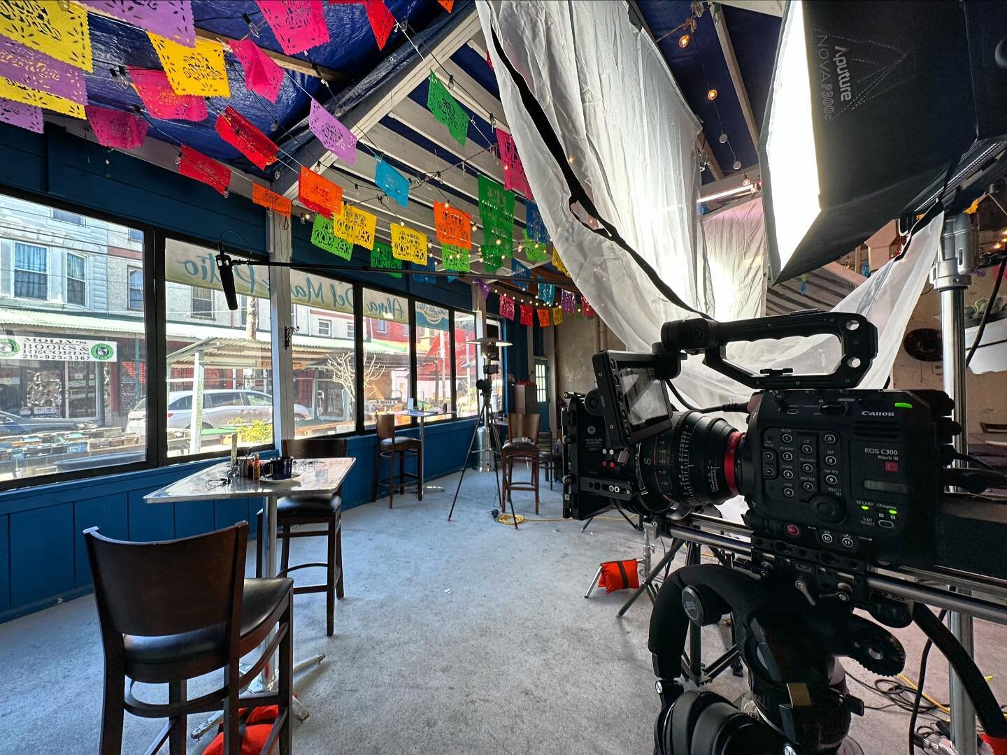Capturing our next set of video blogs at @almadelmar.philly