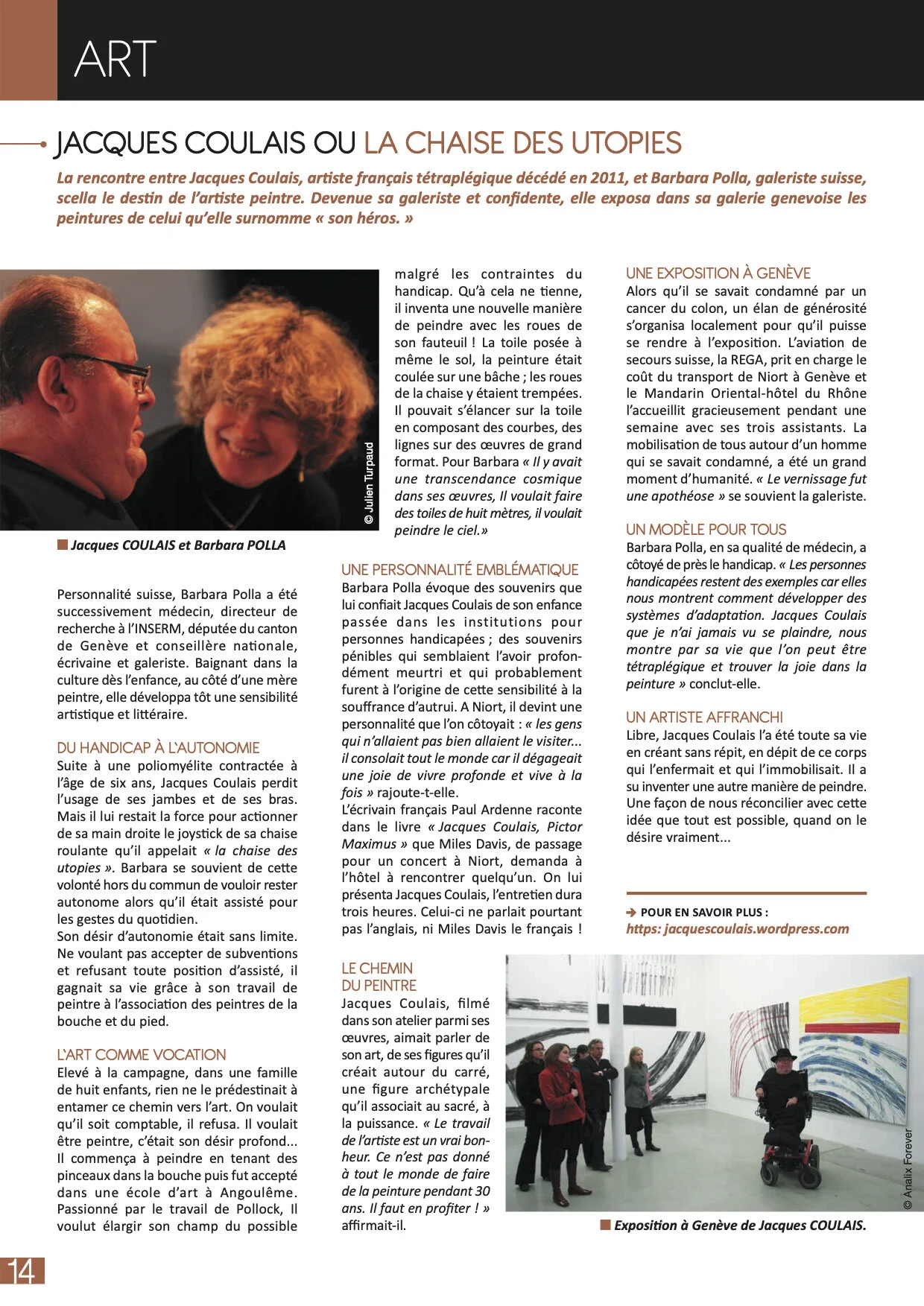Jacques Coulais ou la Chaise des Utopies