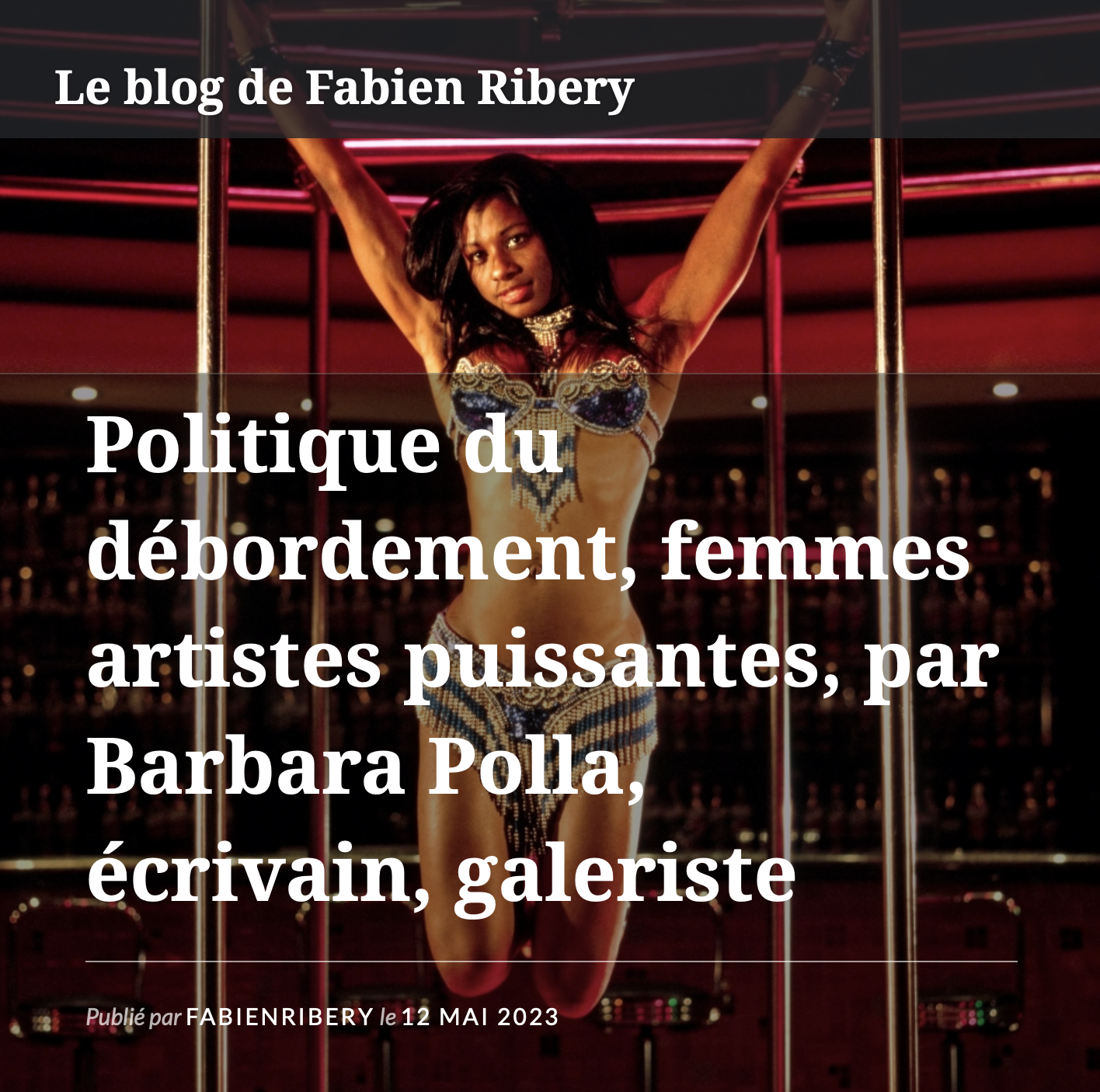 Barbara Polla Le blog de Fabien Ribery