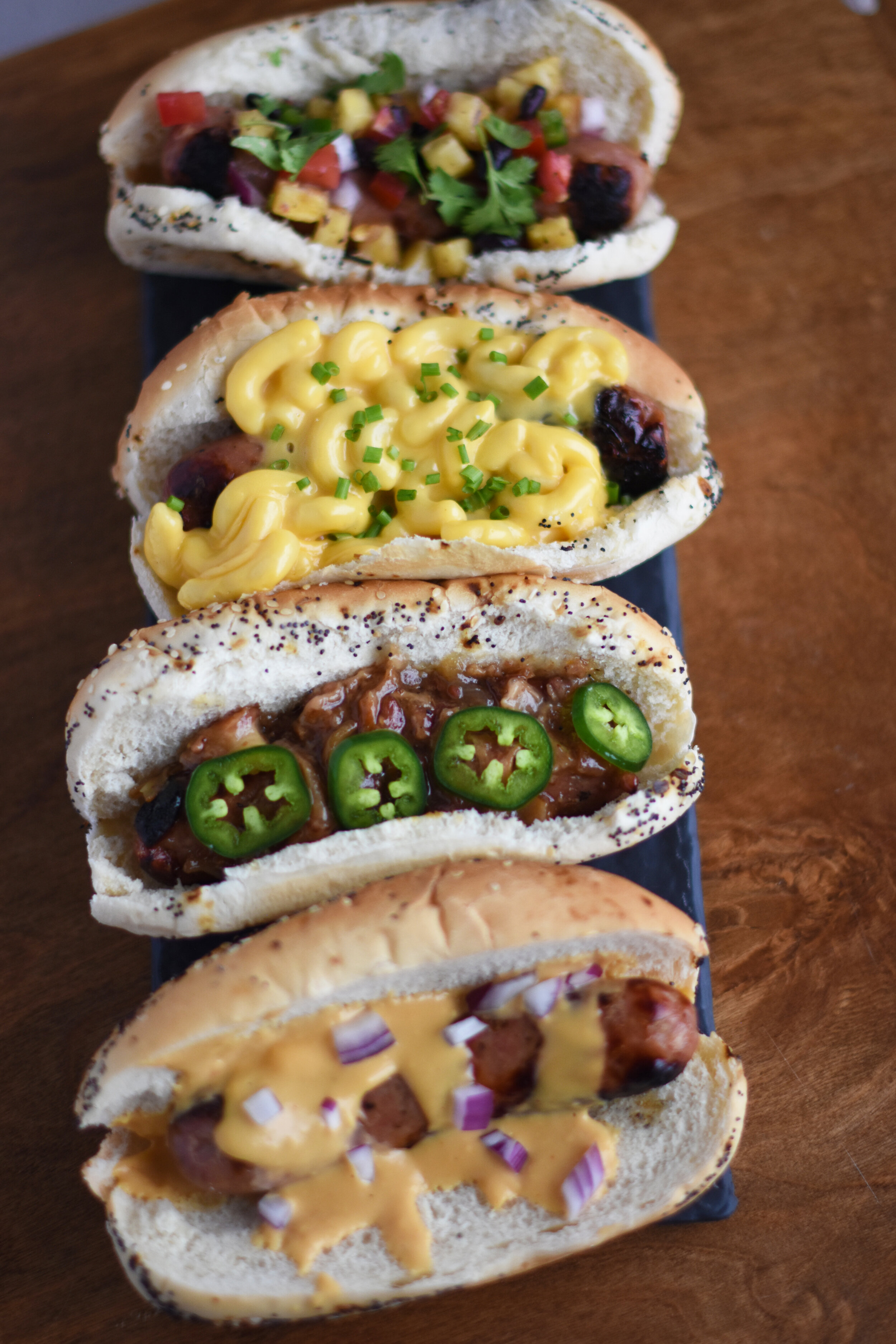 Grilled Brats &amp; Fun Toppings
