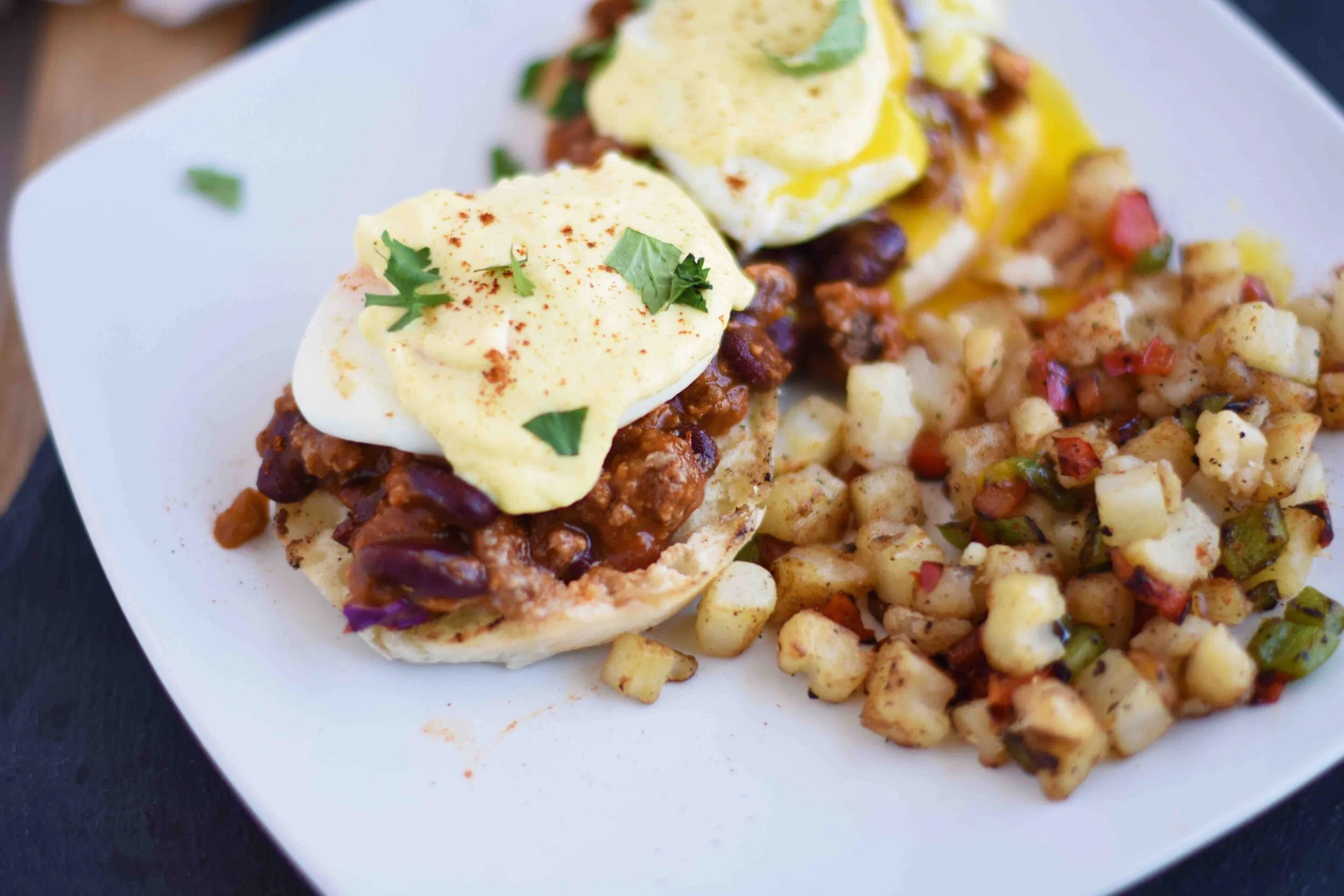 Chile Eggs Benedict Recipe