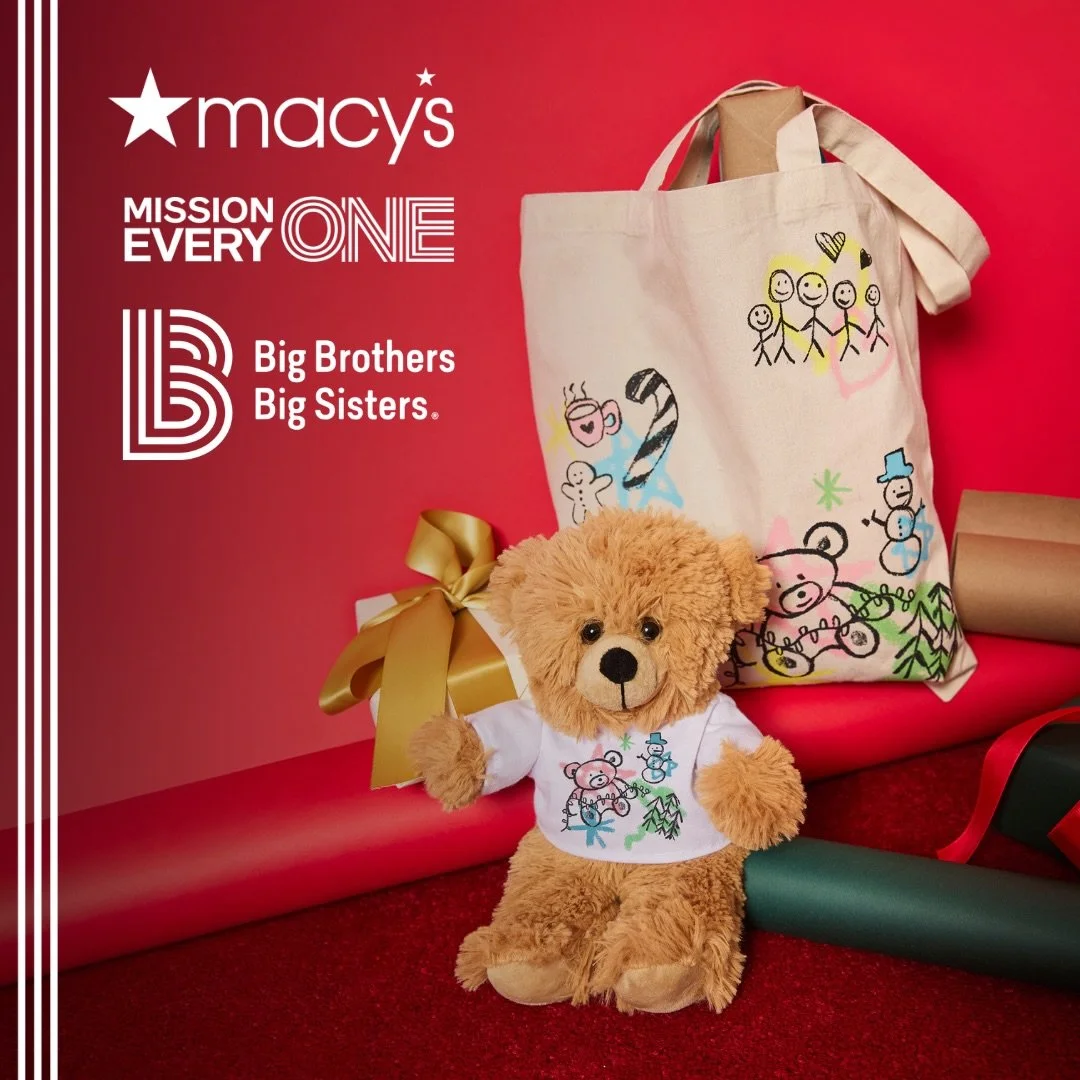 Shop and give back this holiday with @Macys + @bbbsmercer . Now through 12/31/25, 50% of the purchase price from these special gifts, designed by kids in our programs, will go back to support Big Brothers Big Sisters. 
Learn more and purchase at macy