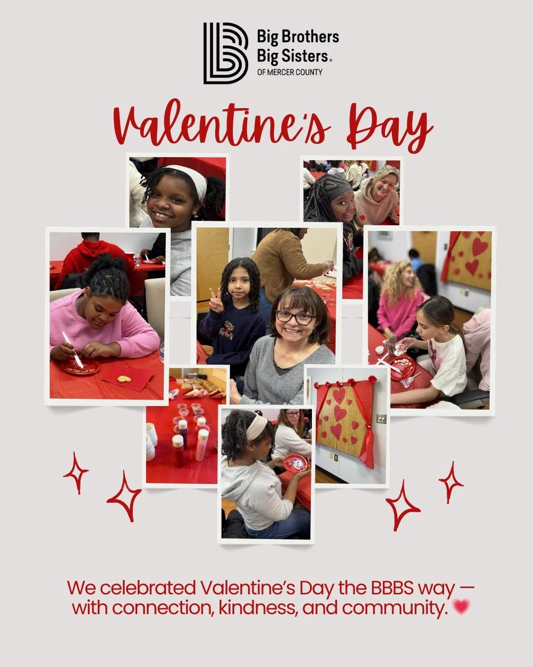 We celebrated Valentine&rsquo;s Day with our matches - our &ldquo;Bigs&rdquo; and our &ldquo;Littles&rdquo; &ndash; by spreading kindness, building confidence, and strengthening connections. Moments like these are what make mentoring so powerful.

#B