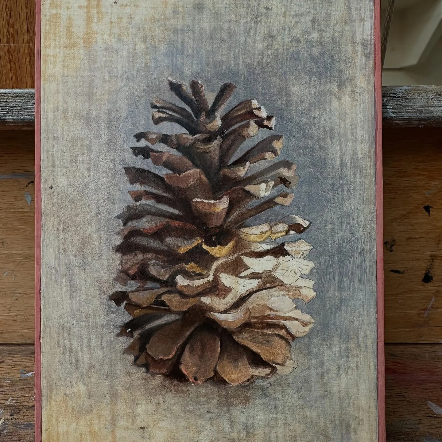 &hellip;fibonacci run amuck, mostly muck&hellip;
#wetpaint #oilonpanel #pinecone #witnessmarks #openingsoon