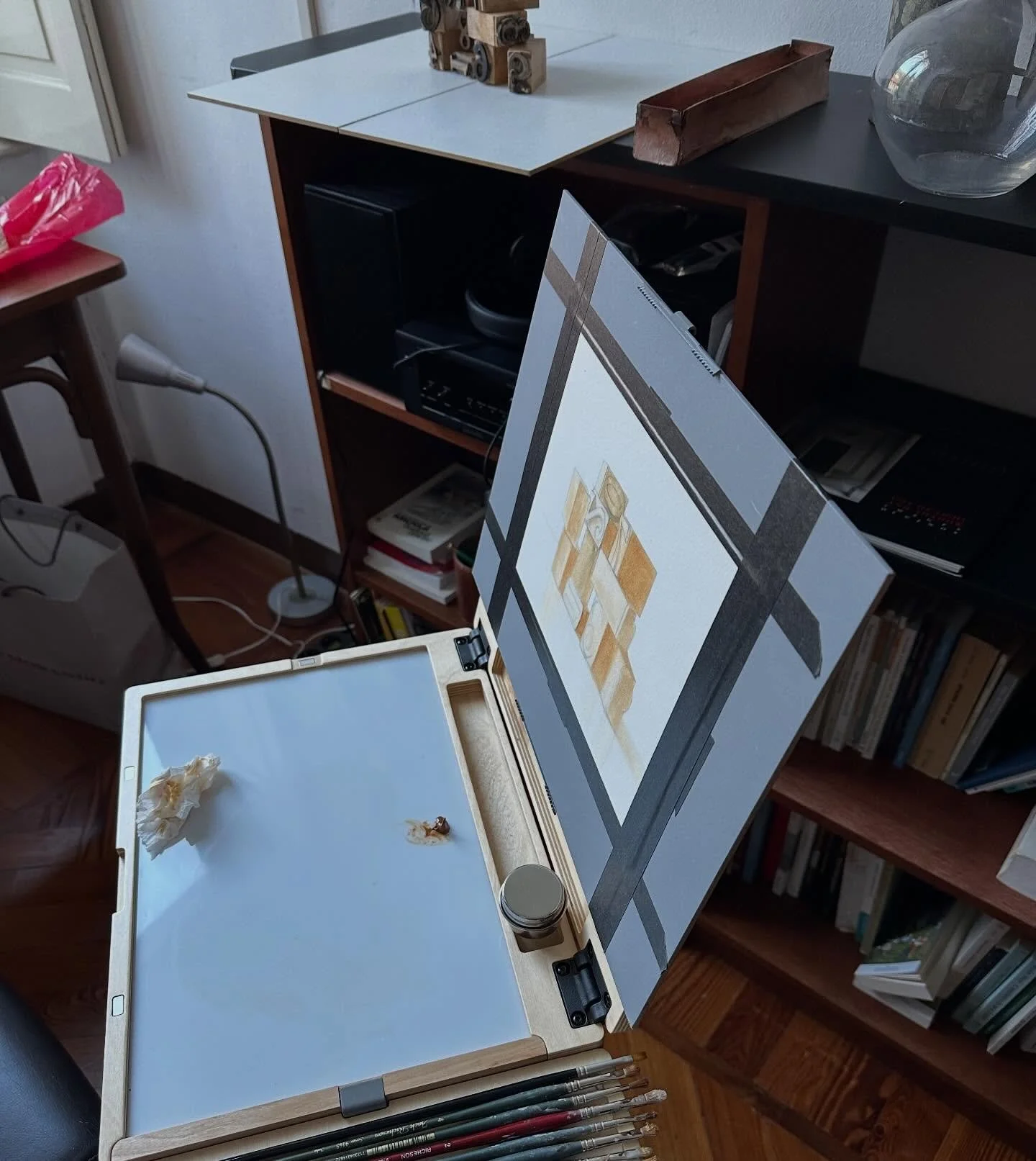 &hellip;i love my pochade&hellip;travel easel!&hellip;.
#ontheroad #travelpainter #itinerario #Bogliasco