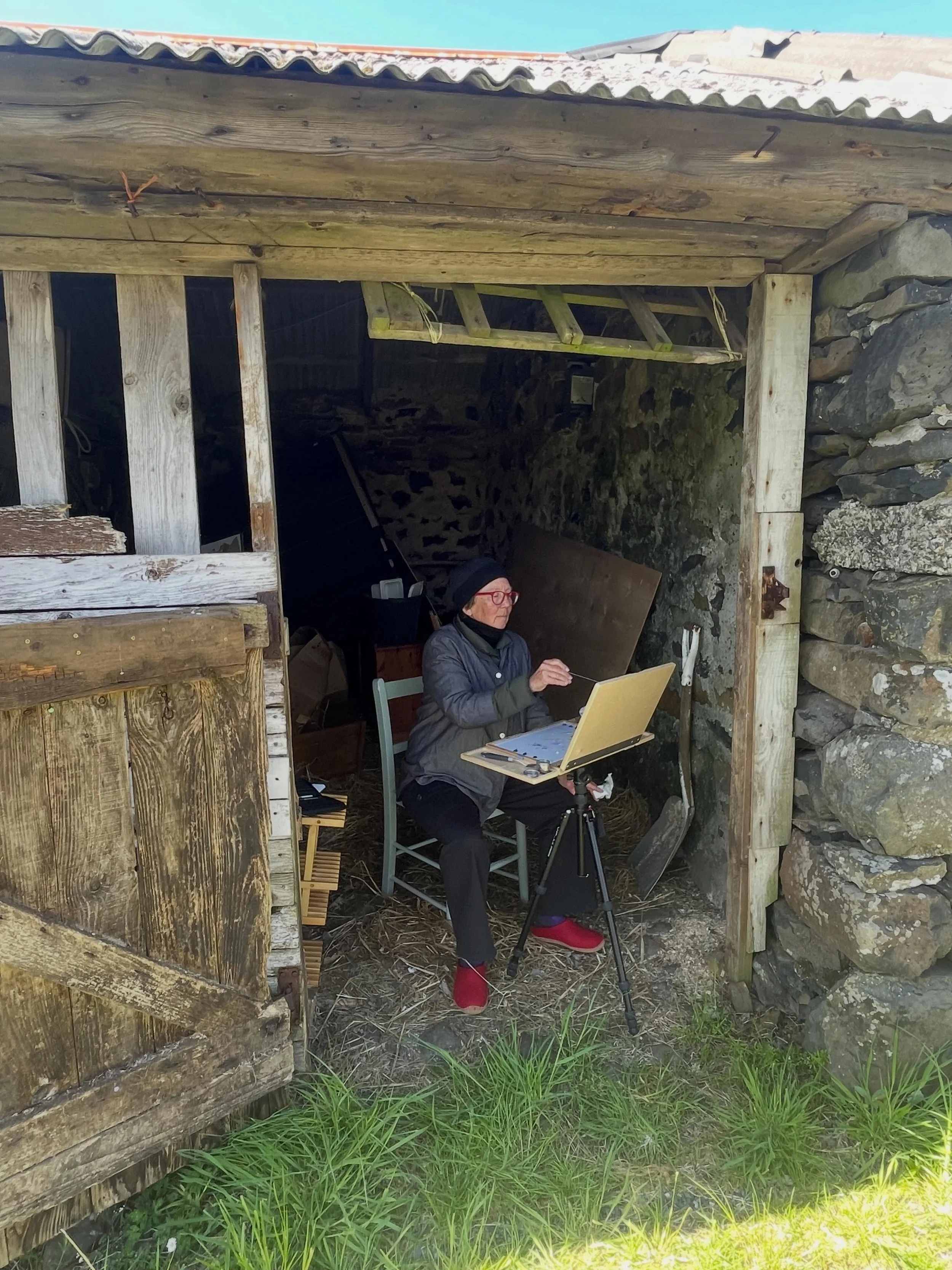 &hellip;very windy fresh day&hellip;the Ross of Mull&hellip;48 degrees&hellip;
#paintinglife