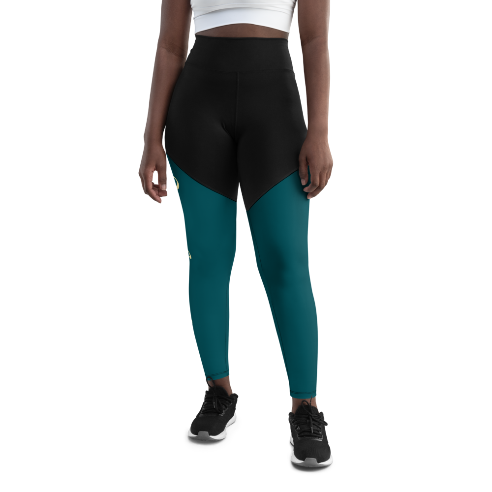 Sports Leggings blue/green — Rancho Luna Lobos