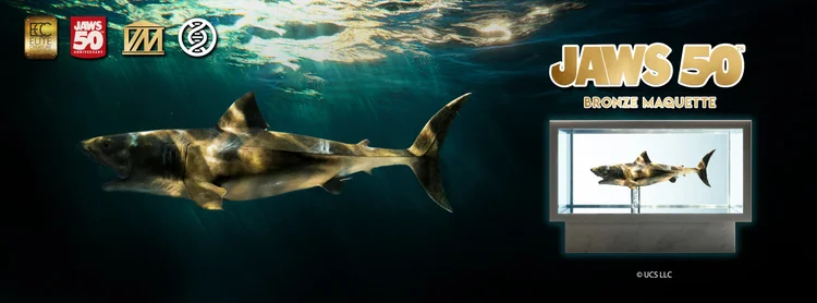 JAWS 1/18 Bronze maquette sculpture