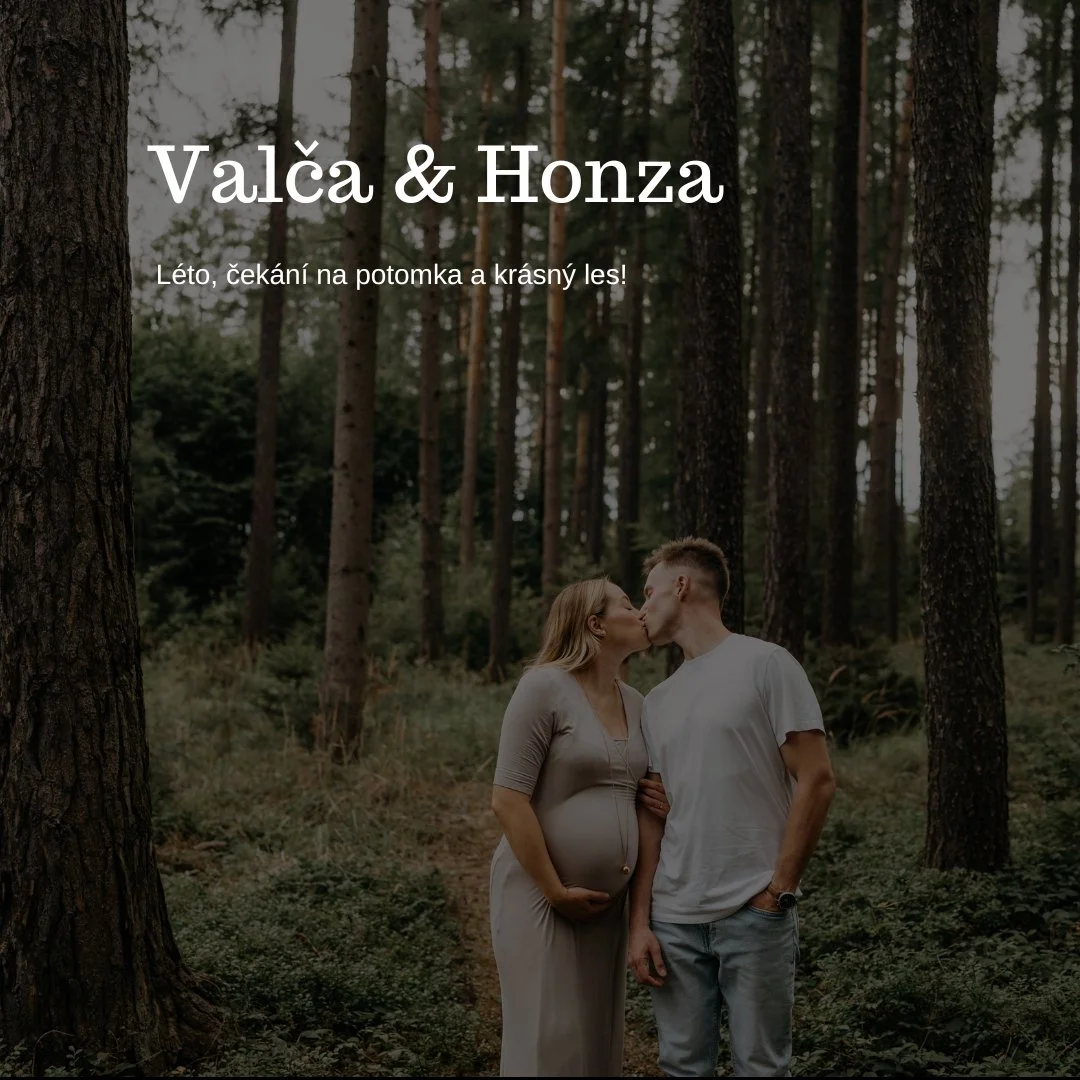 Těhotenské focení v lese Opava