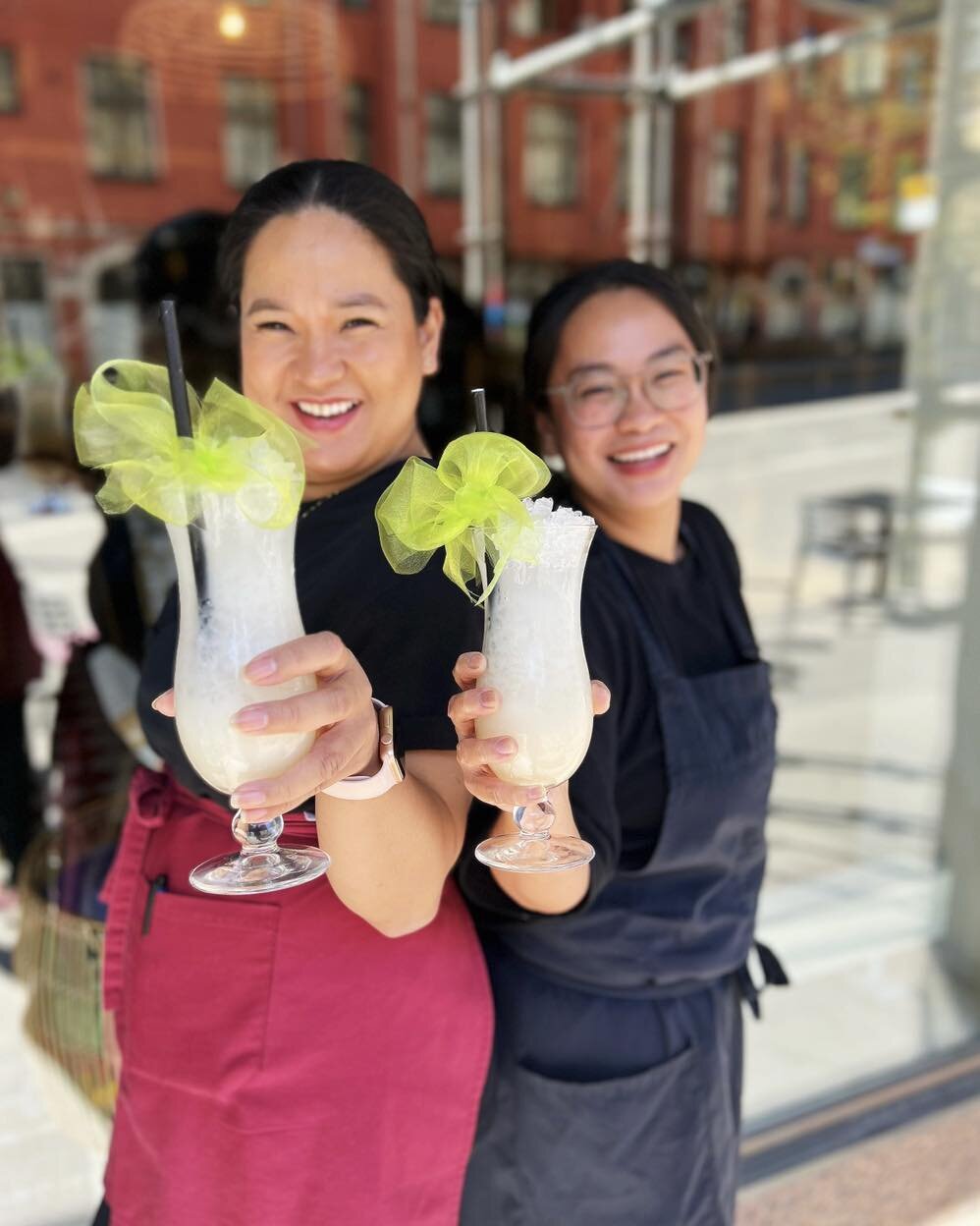 The SameSame people are cheering on Finland's victory in the Eurovision Song Contest today! Our Banana Colada drink was decorated in green today to show our support for our amazing finalist. 😍

You can find the Banana Colada 