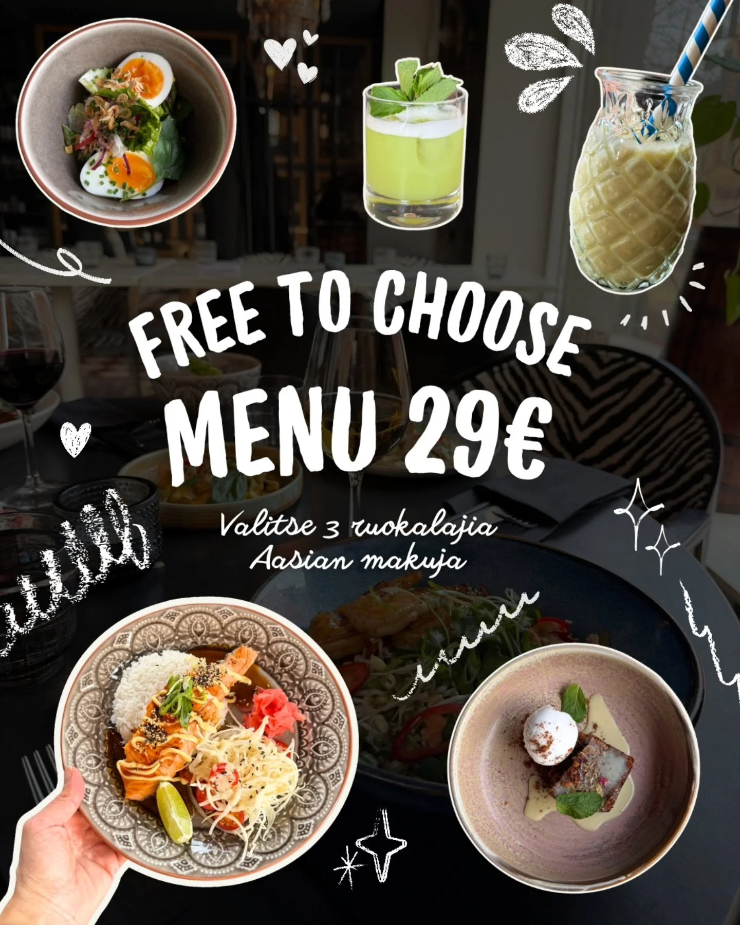 Free to Choose -menu on herkullinen tapa tutustua SameSamen maailmaan ja se sopii lahjaksi yst&auml;v&auml;lle, joka rakastaa aasialaisia lohturuokia.

Lahjakorttimme k&auml;y my&ouml;s muissa perheyrityksemme Helsingin ravintoloissa: Saslik, Savotta