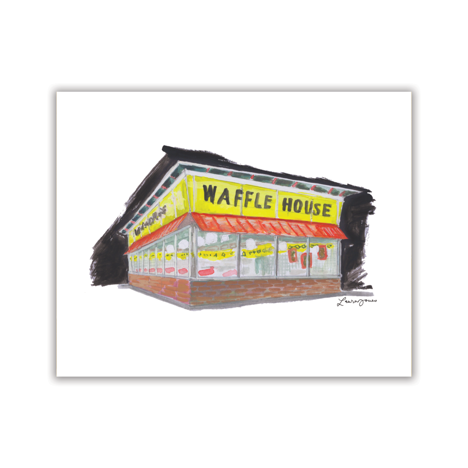 Waffle House Print
