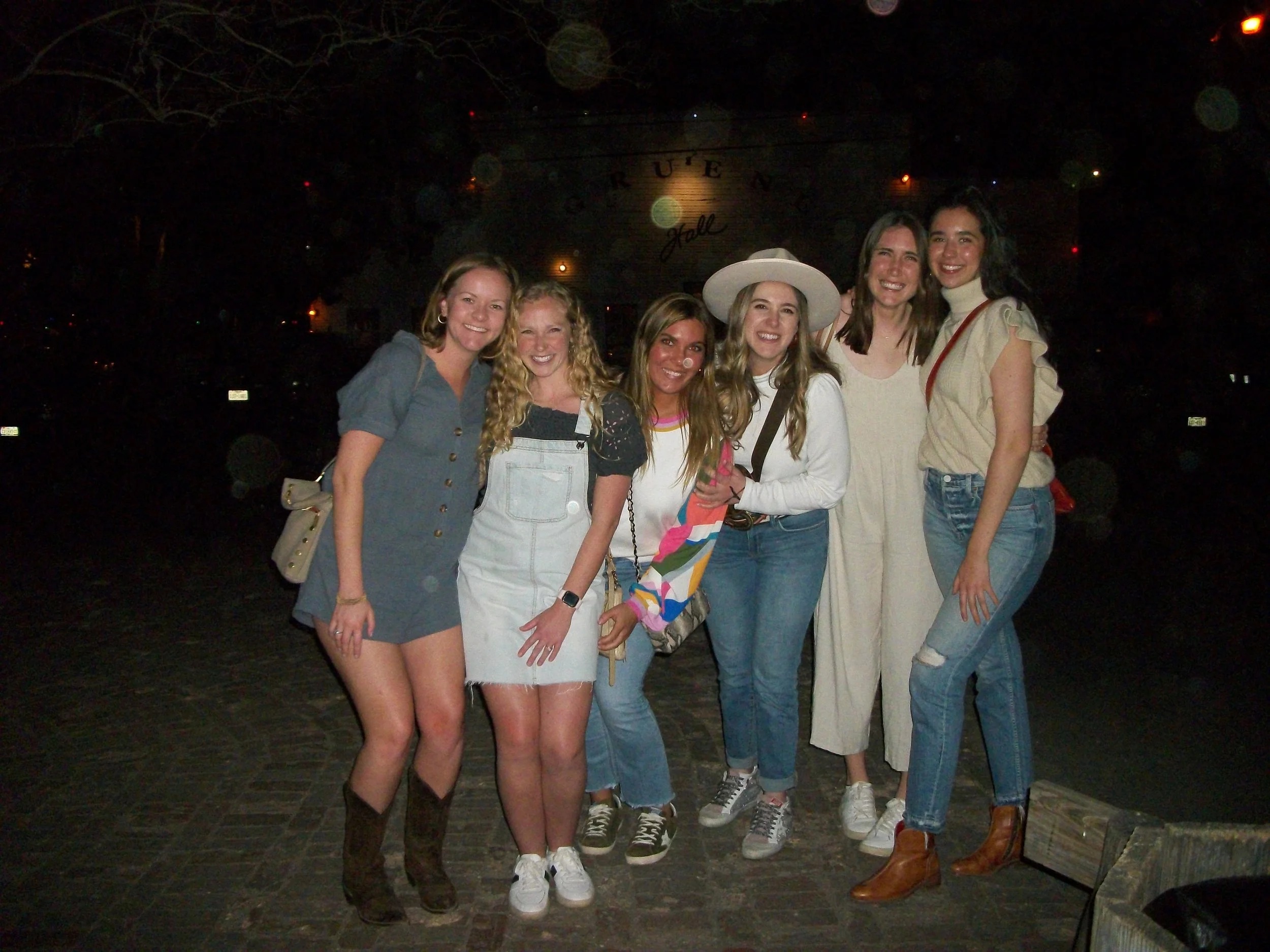 After texas two-steppin in a honky tonk. 