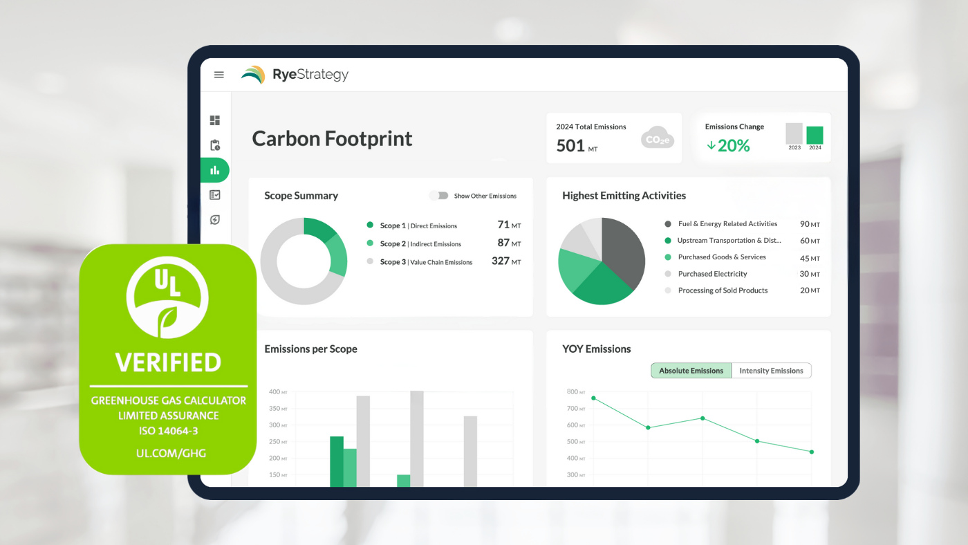 RyeStrategy’s GHG Calculator Is Now UL Verified