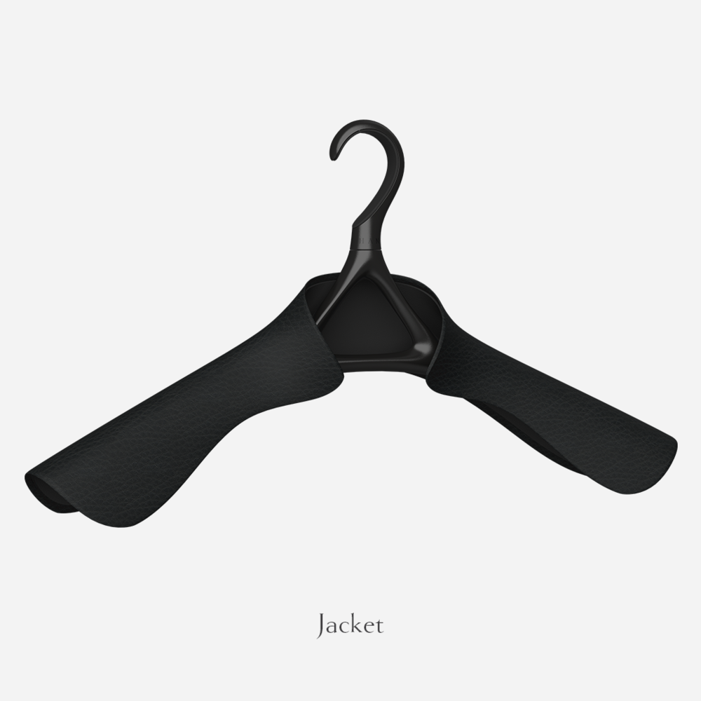 Black, Black & Onyx · Lou Hansell H Series Luxury Garment Hanger