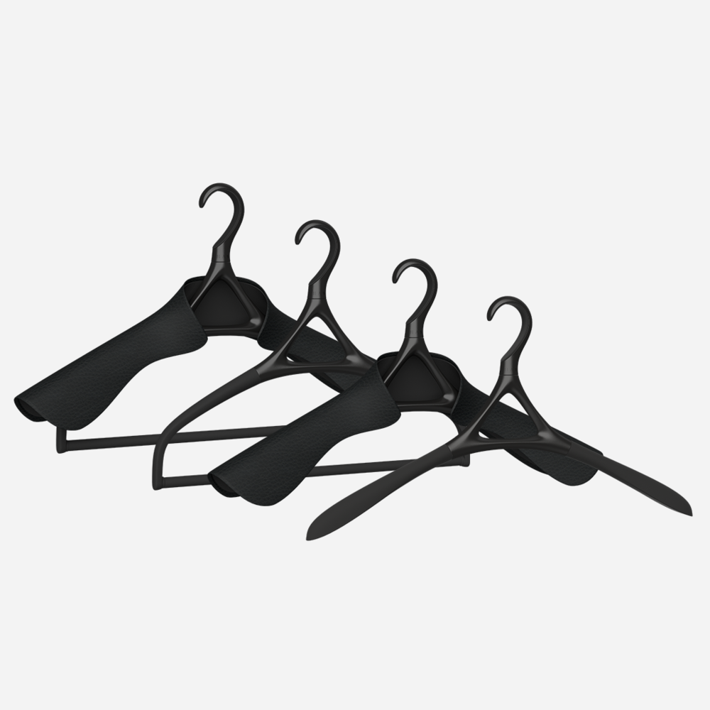 Black, Black & Onyx · Lou Hansell H Series Luxury Garment Hanger — Lou  Hansell™