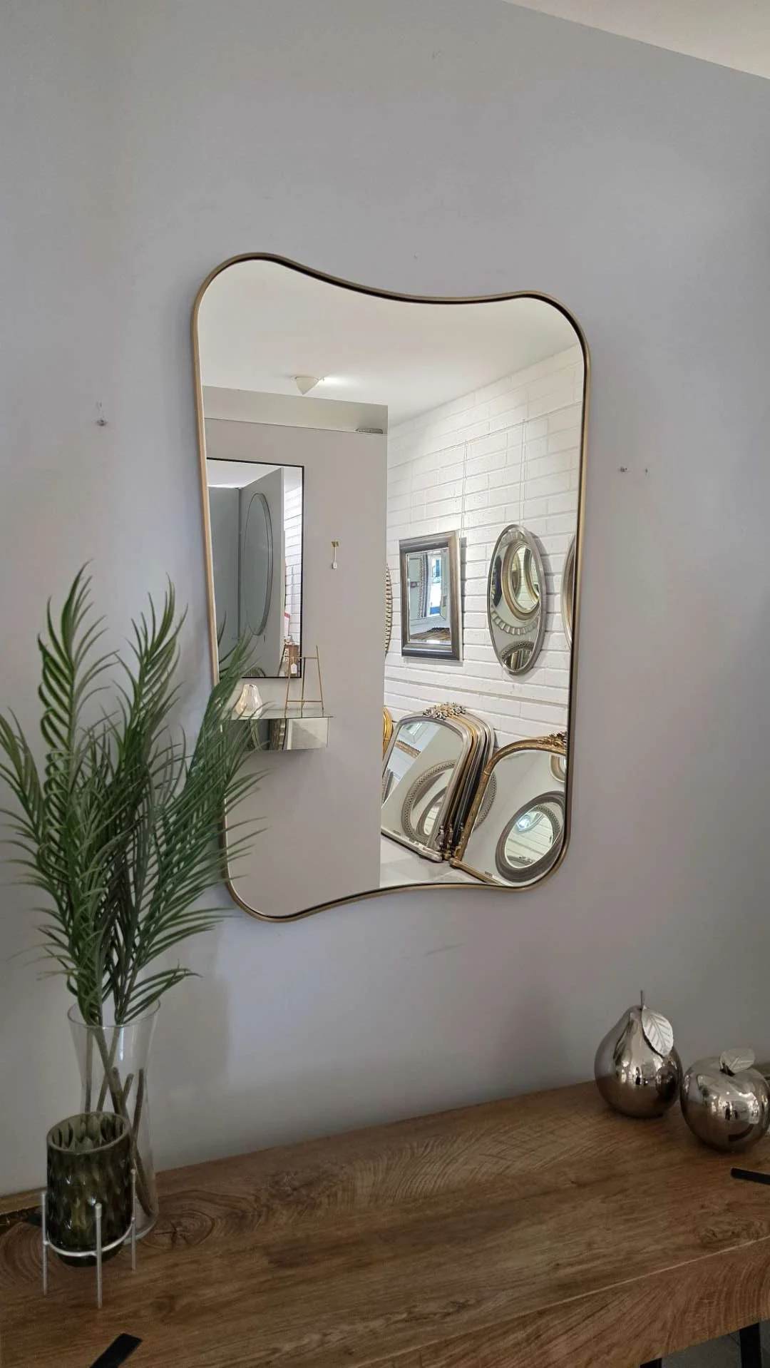 Dunmore Mirror | Warm Brass