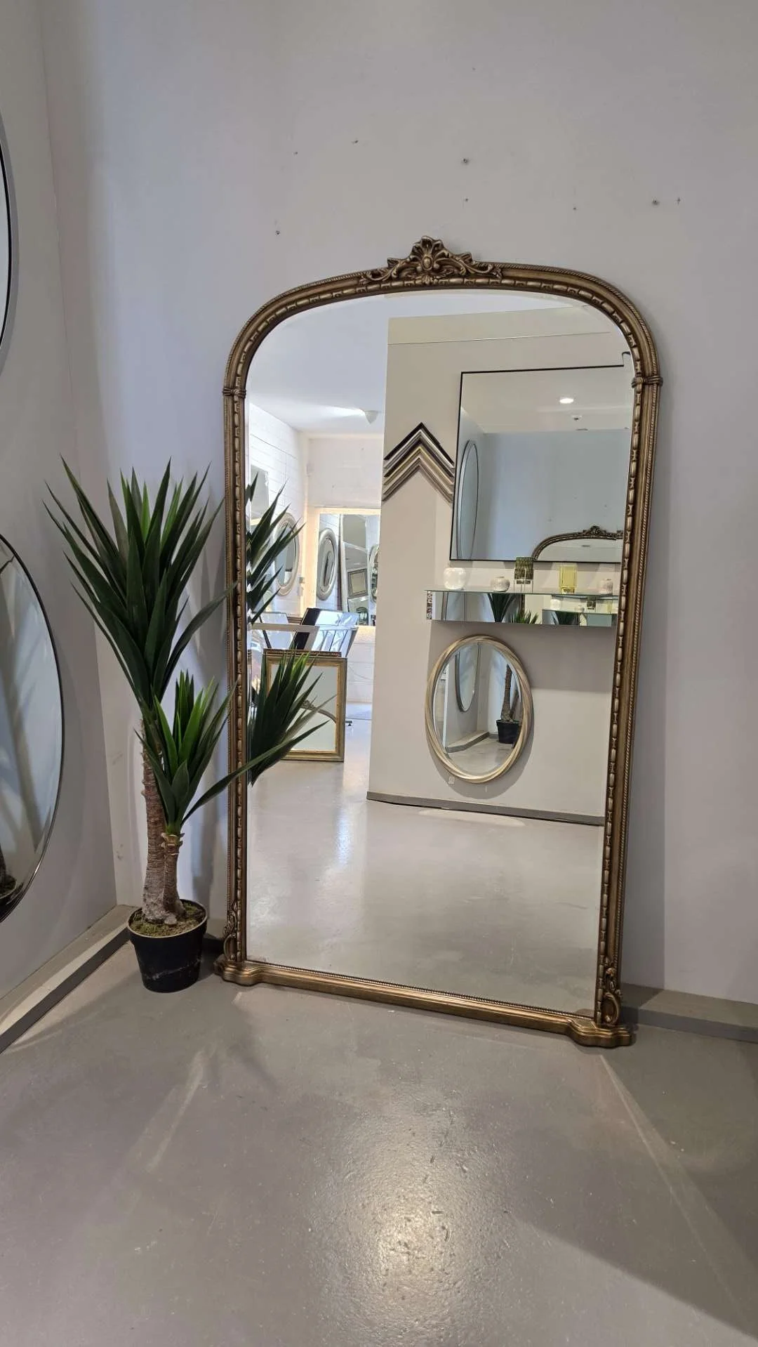 Vienna Mirror | Tall | Brushed Brass