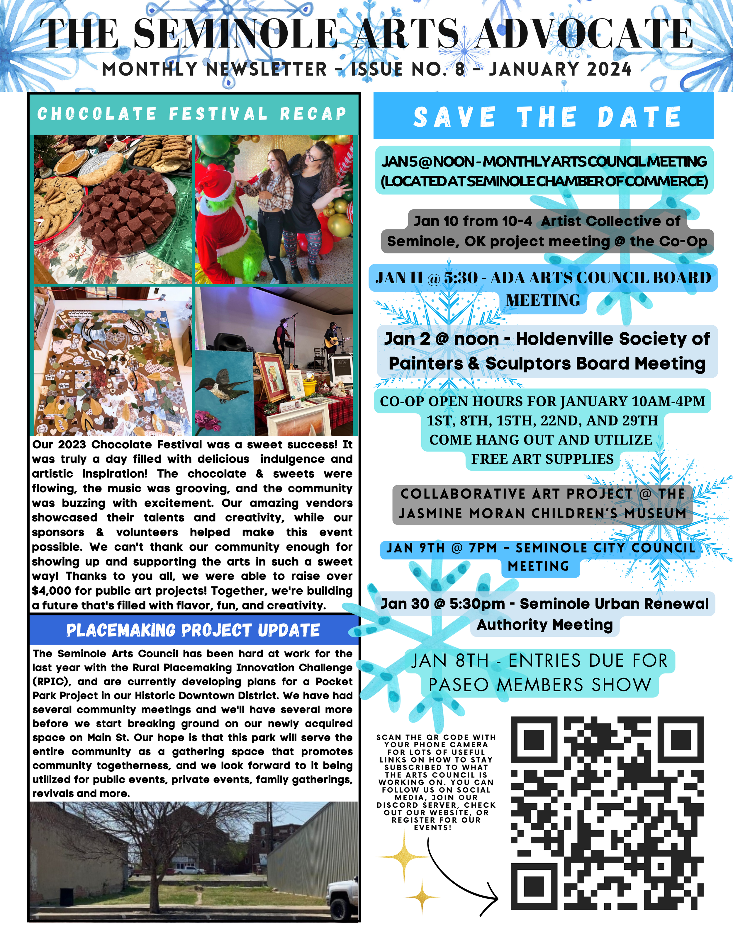 Seminole Arts Advocate Issue No. 8 - January 2024