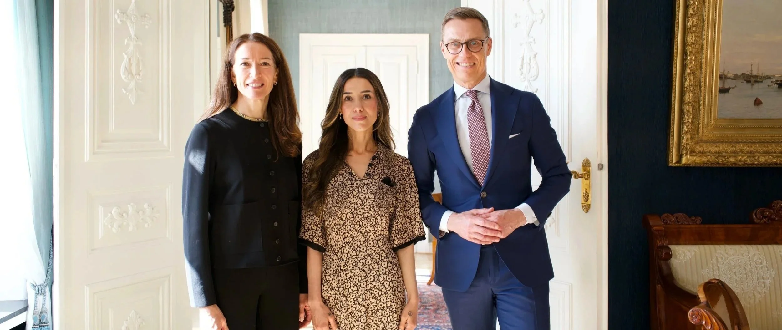 Nadia Murad Meets Finnish Leaders to Advance Justice and Support for Survivors