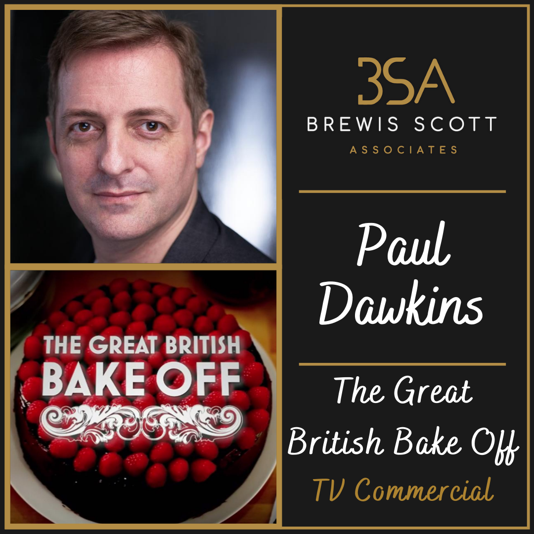 Paul Dawkins in the new TV commercial for The Great British Bake Off