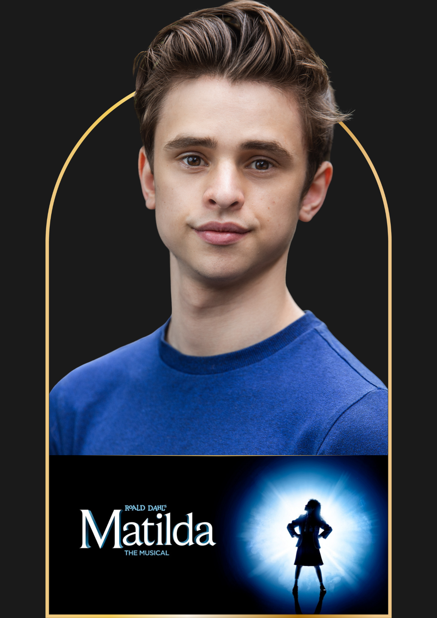 Sam Varley plays Nigel in the International Tour of Matilda the Musical ...