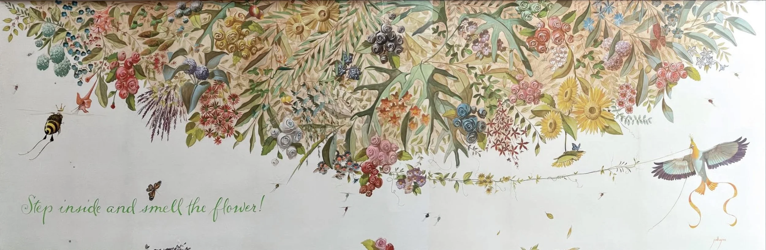 Located in downtown Great Barrington, our botanical murals have become a colorful landmark within the Berkshires cultural arts district.