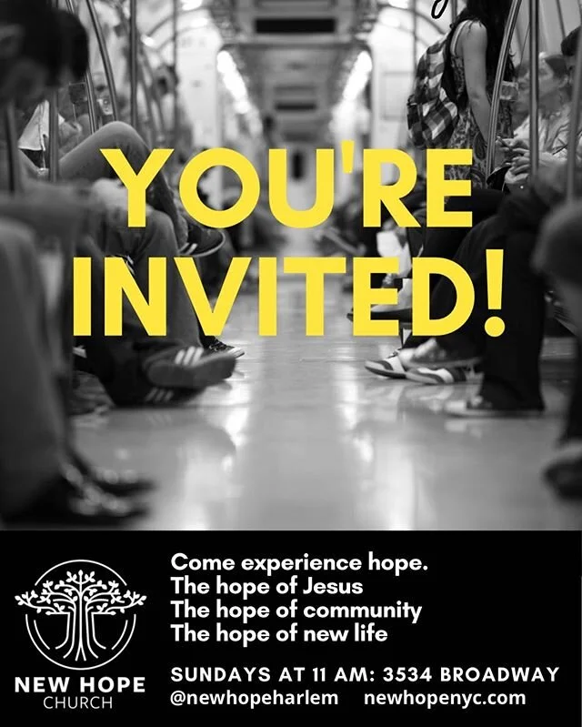 Today is the day!!!! We officially launch weekly services. 11 am at 3534 Broadway