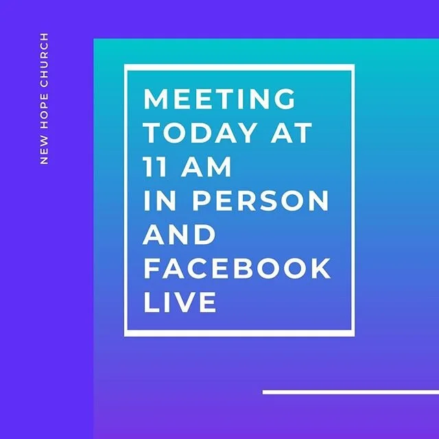 Meeting at 3534 Broadway with an altered space and service due to COVID-19. We will also be streaming on Facebook live. Check us out on Facebook- New Hope Church