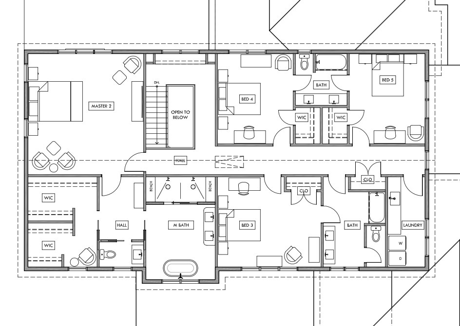 second floor plan new construction proposed design