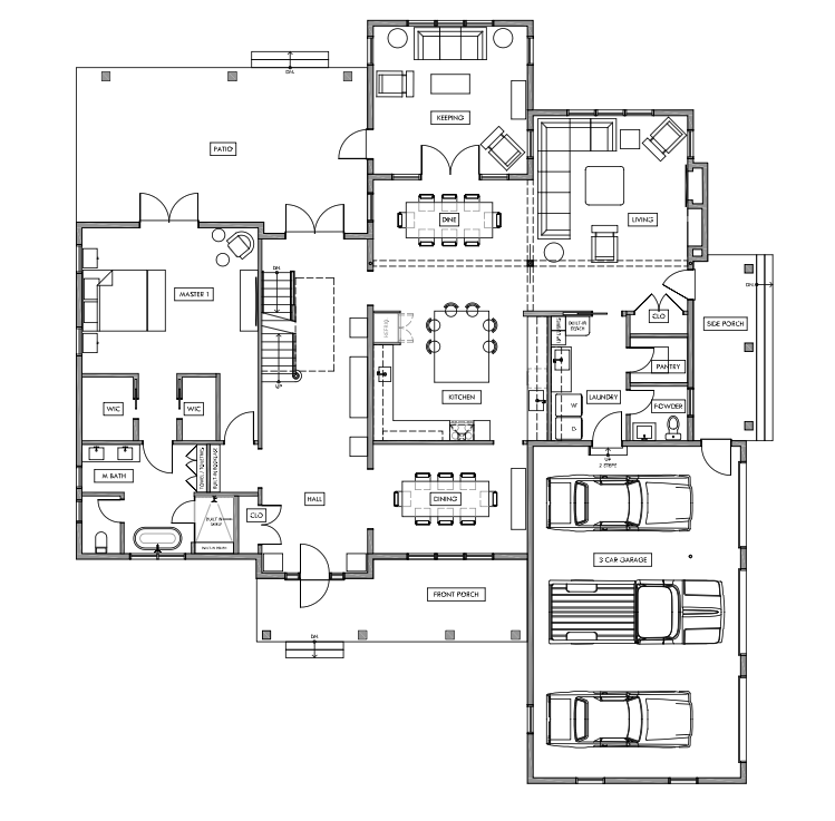 first floor plan of new construction proposed design