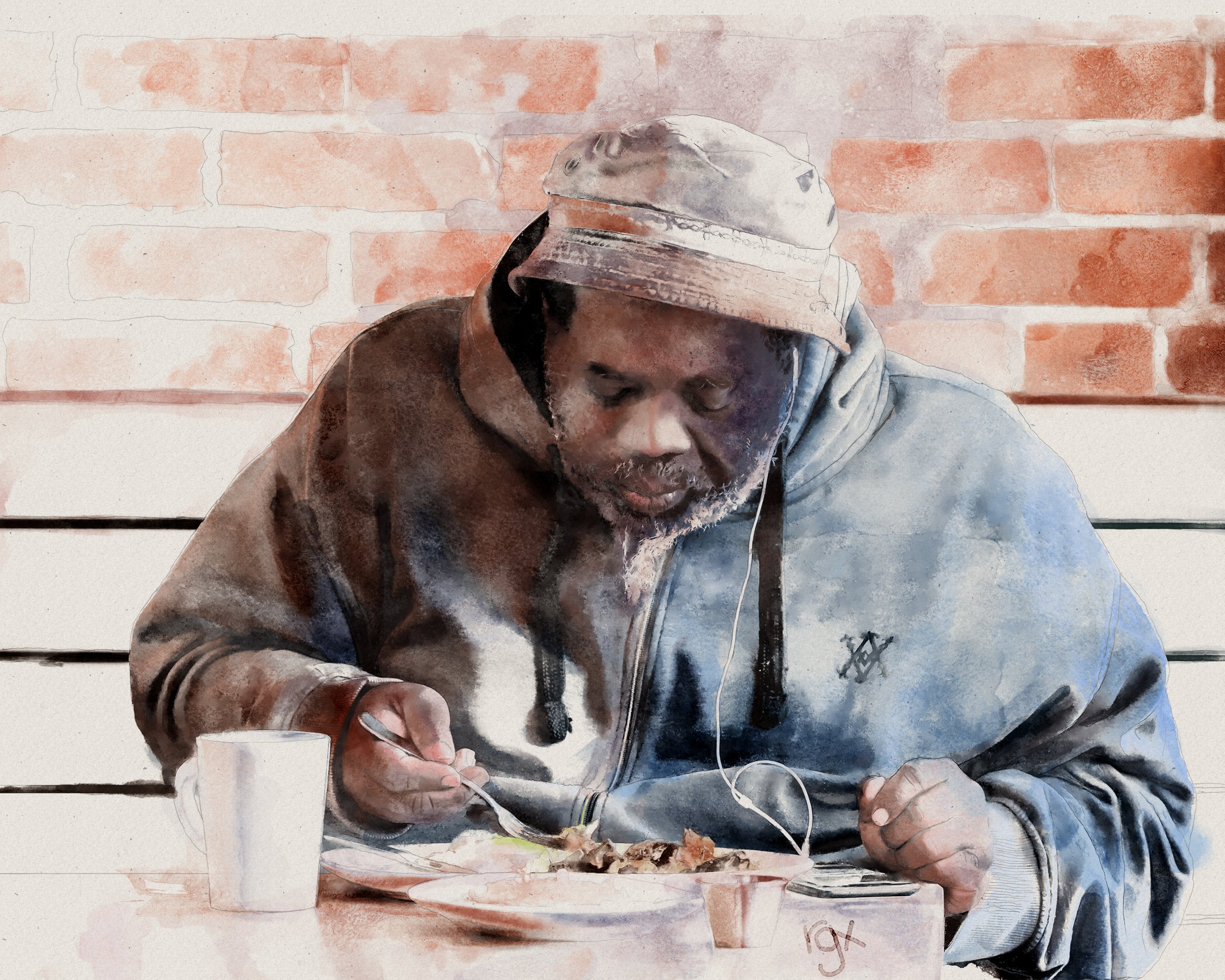 Dinning Alone 16x20 2k.jpg