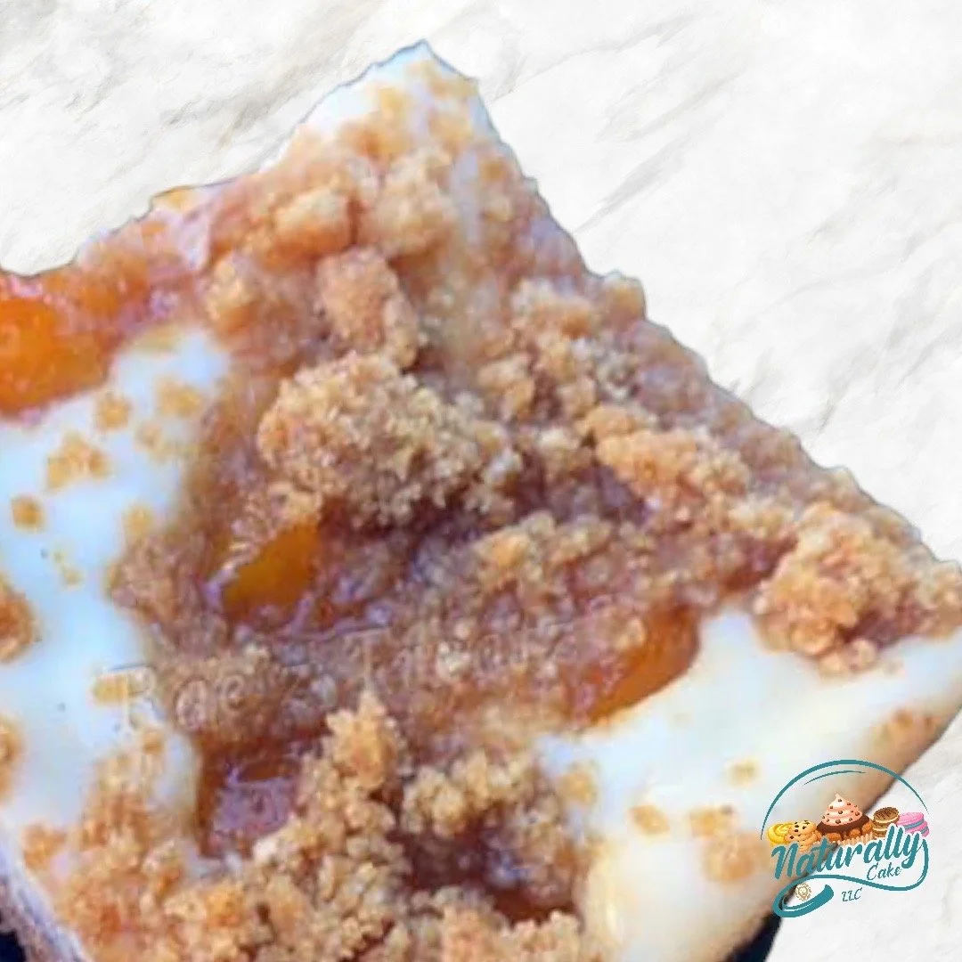 Peach Crumble Blondie