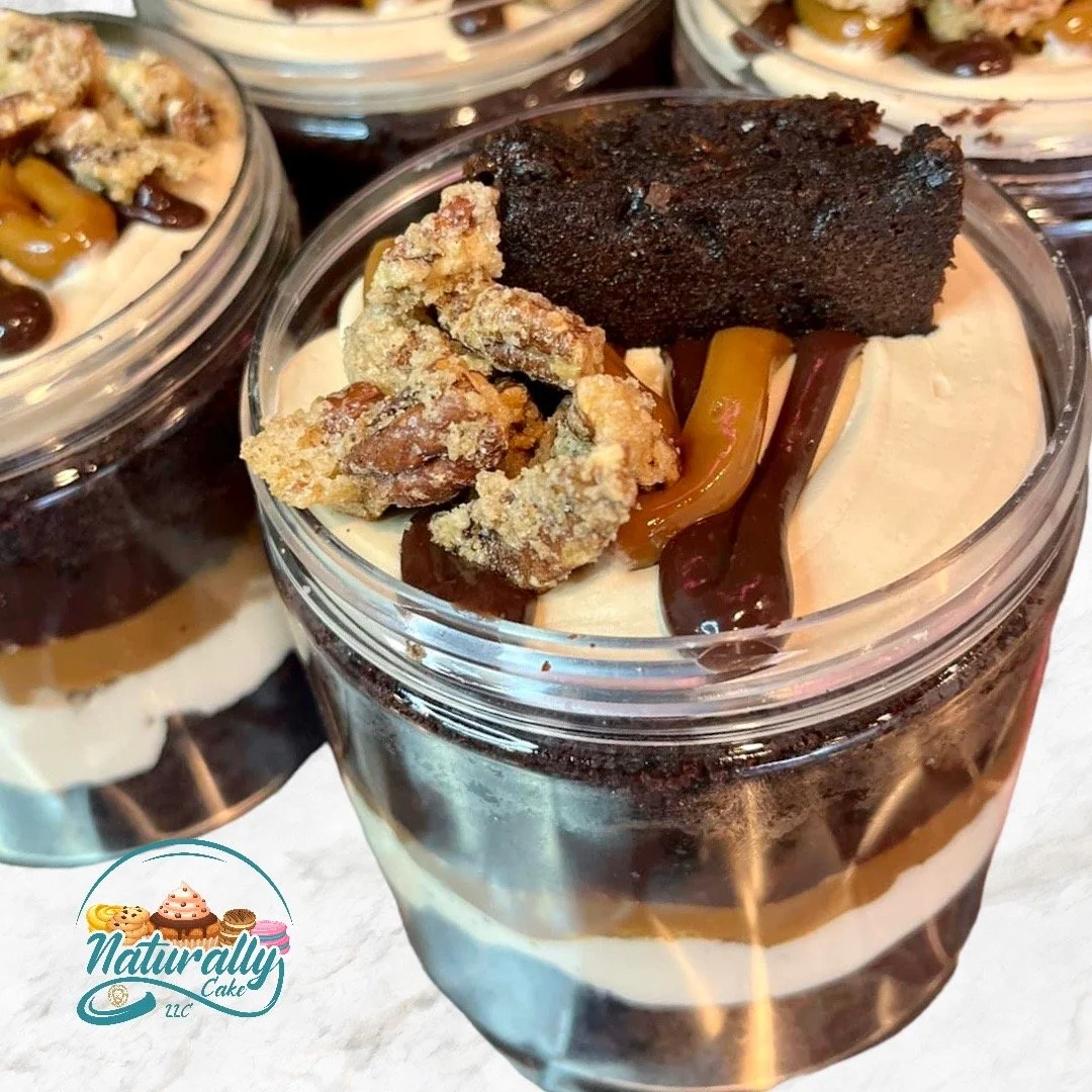 Chocolate Brownie Turtle Jar