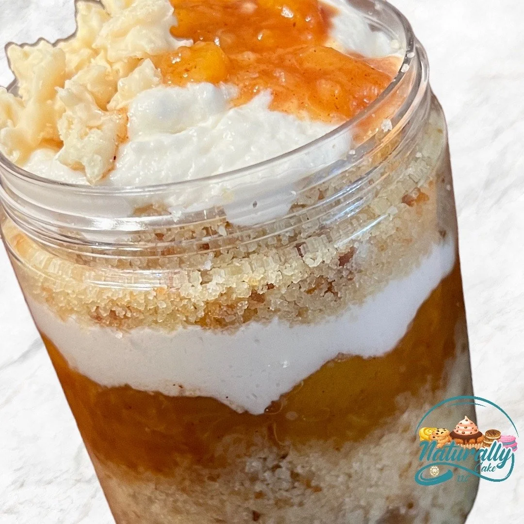 Peach Crunch Cake Jar