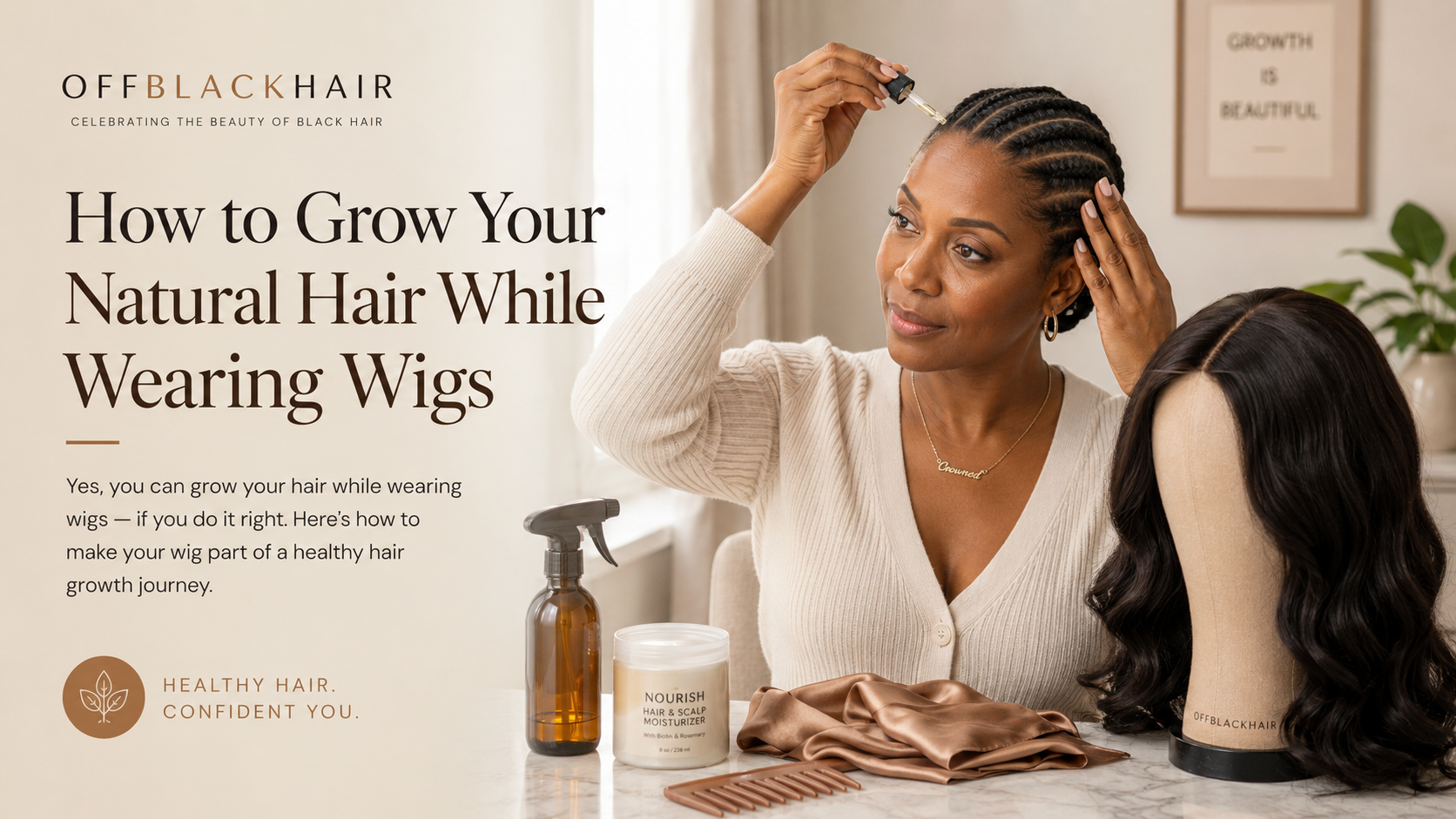 How to Grow Your Natural Hair While Wearing Wigs