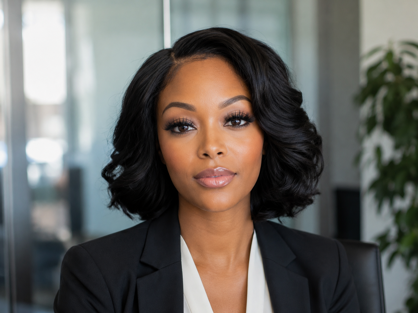Virgin Hair Bob Wig – Jaw-Length Cut | 4×4 HD Lace Closure (2 Bundles)