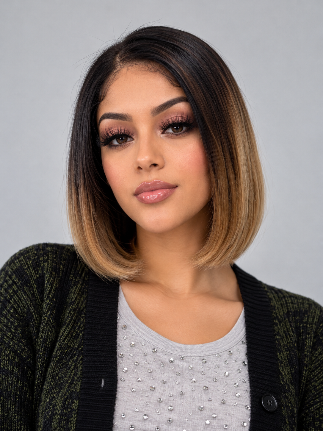 1B/27/613 Blonde Ombré Bob Human Hair Wig – 4×4 Lace Closure