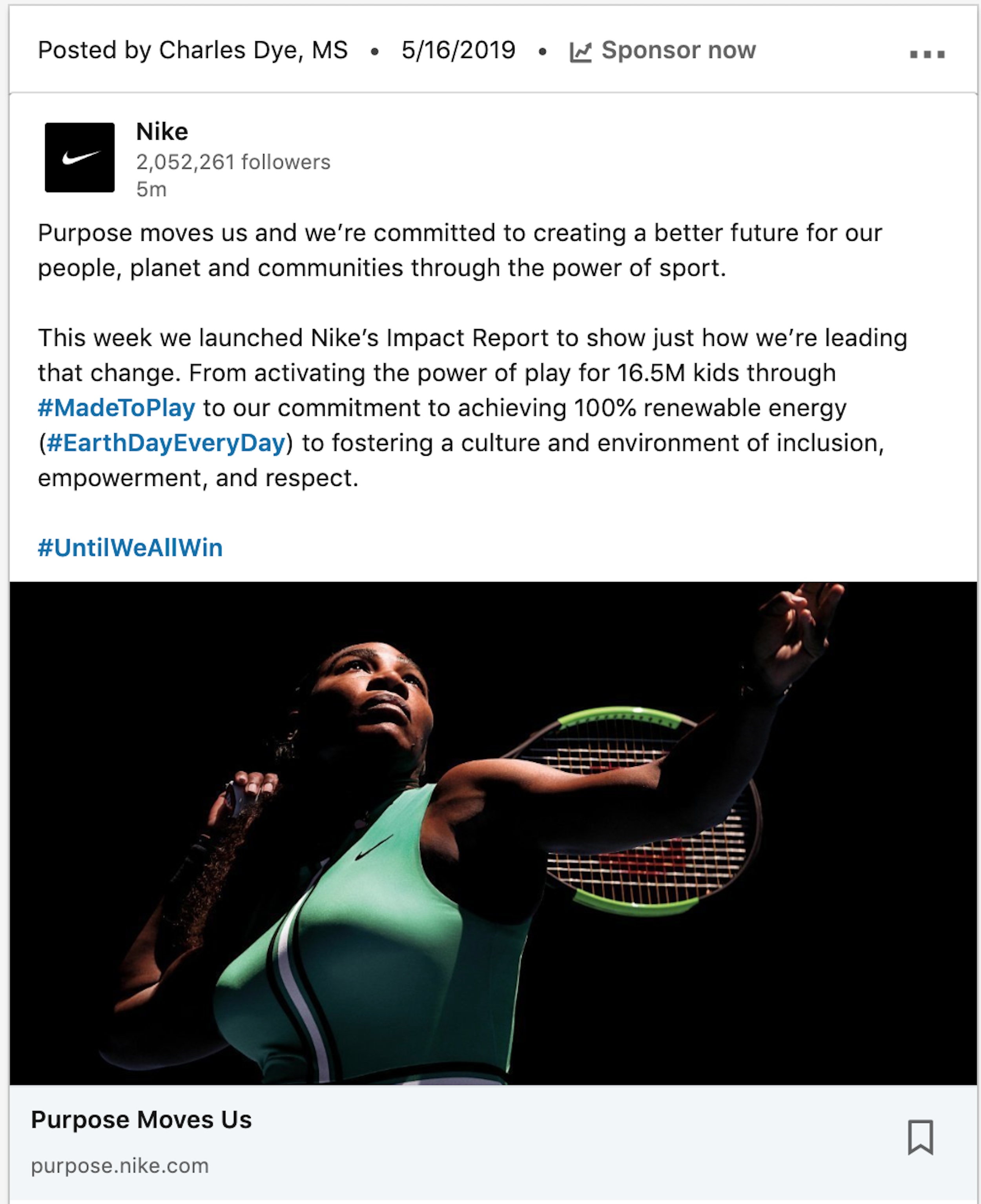 nike purpose