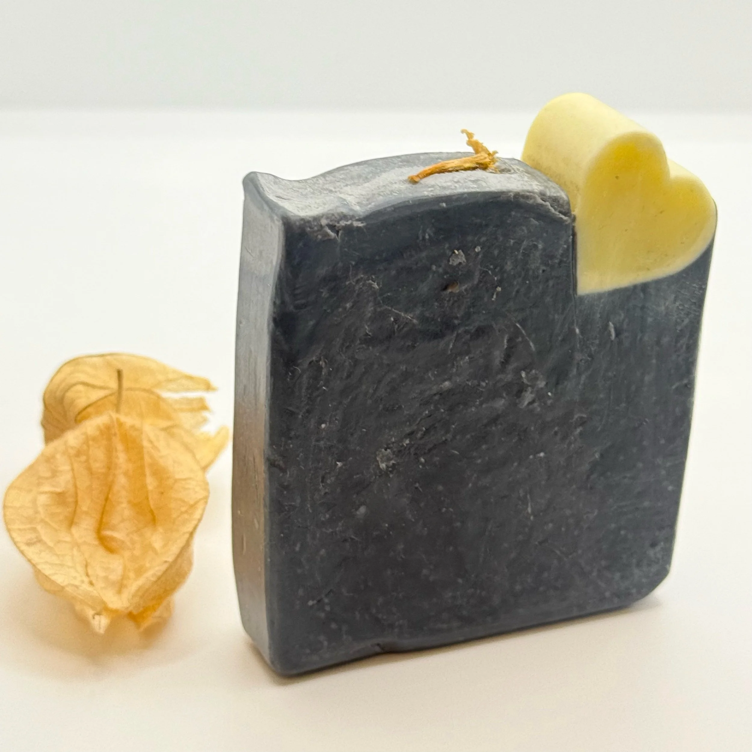 Soap (Patchouli + Activated Charcoal) with White Heart (95g)