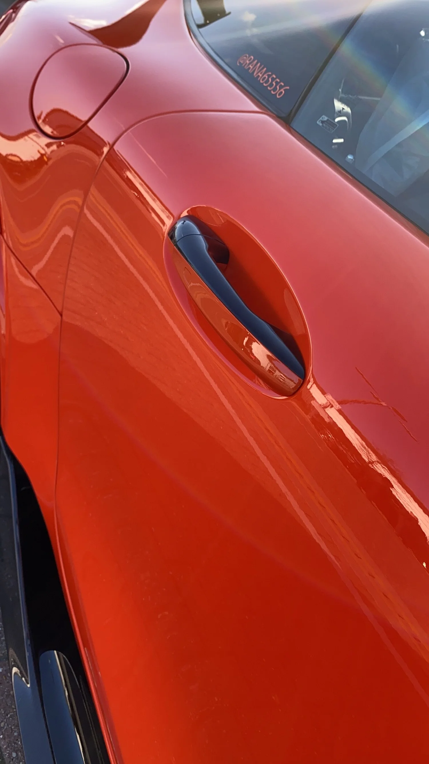 De-chrome black pack detail work on Mercedes AMG GT Black Series