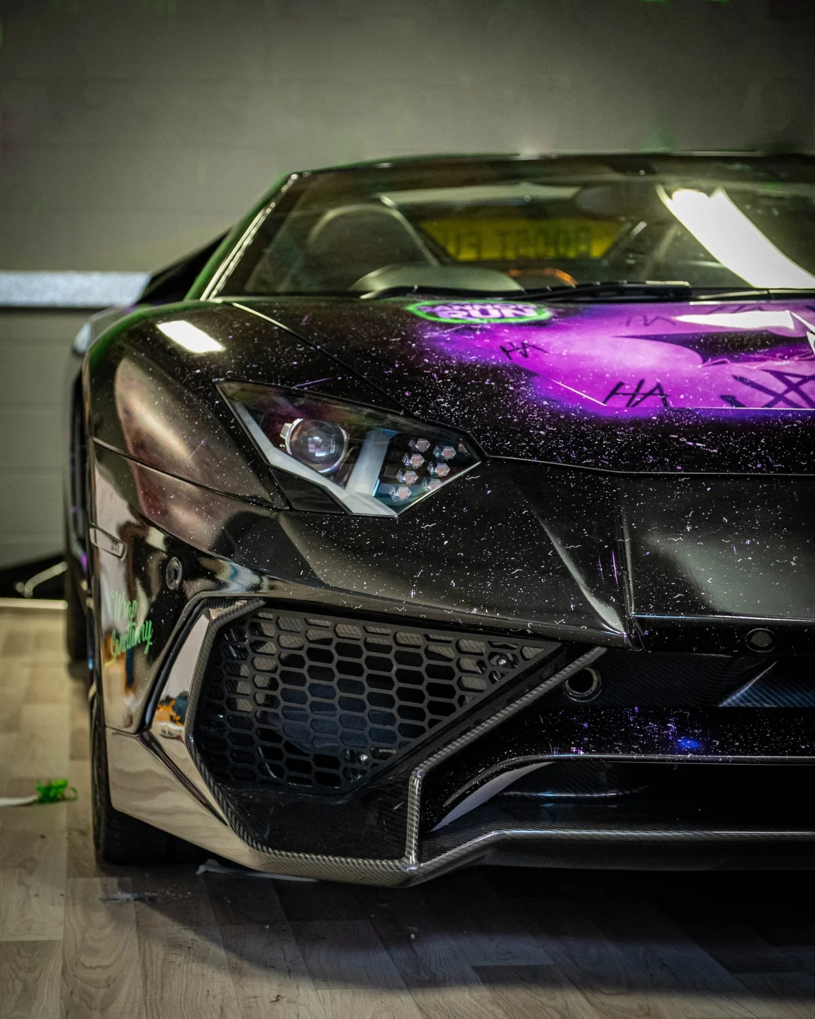 The Joker digital print custom car wrap by The Auto Sanctuary