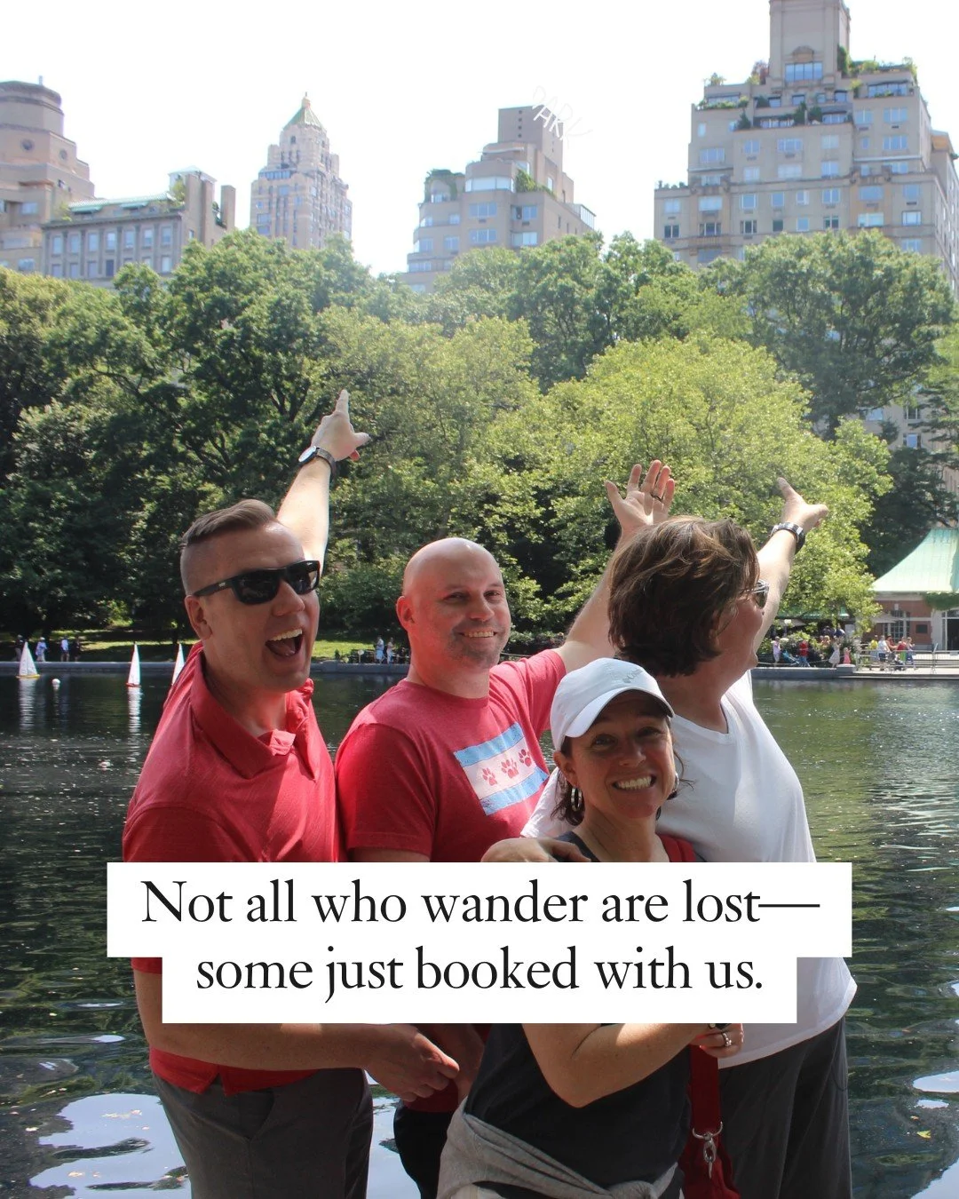 They say &ldquo;Not all who wander are lost.&rdquo;

But let me tell you&hellip; in Central Park, a lot of wanderers are a little lost 😅

That&rsquo;s where we come in. As your guides, we get to turn that wandering into something way more fun&mdash;
