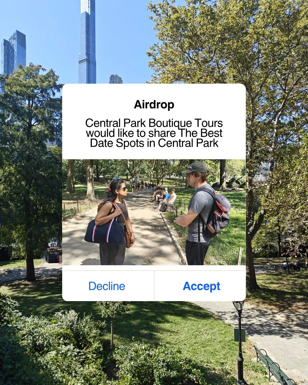 Central Park is basically NYC&rsquo;s ultimate date night backdrop&mdash;especially in the fall. Here are a few spots that guarantee cozy vibes:

🌉 Bow Bridge &ndash; Hands down the most romantic bridge in the park. The golden leaves reflecting on t