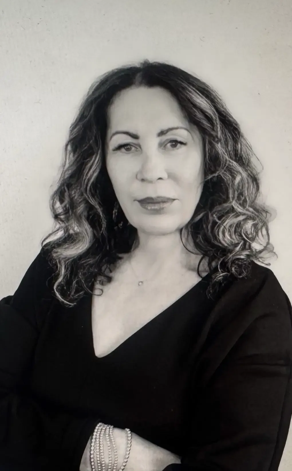 Lisa, curly hair specialist at Cristophe Salon Beverly Hills, providing expert hair texture management, keratin treatments, and precision cutting.